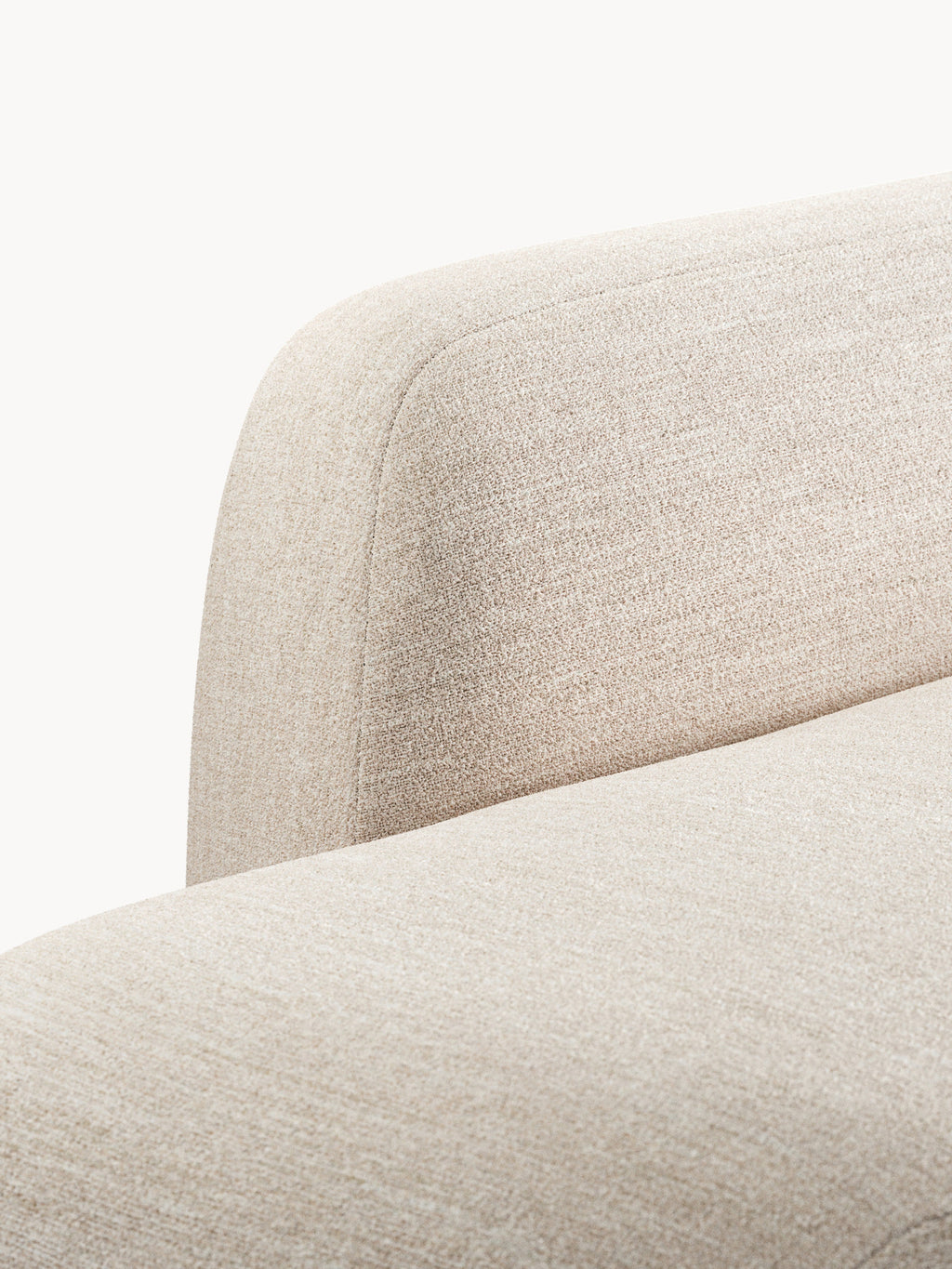 Modulares Bouclé-XL-Ecksofa Wolke mit Chaiselongue