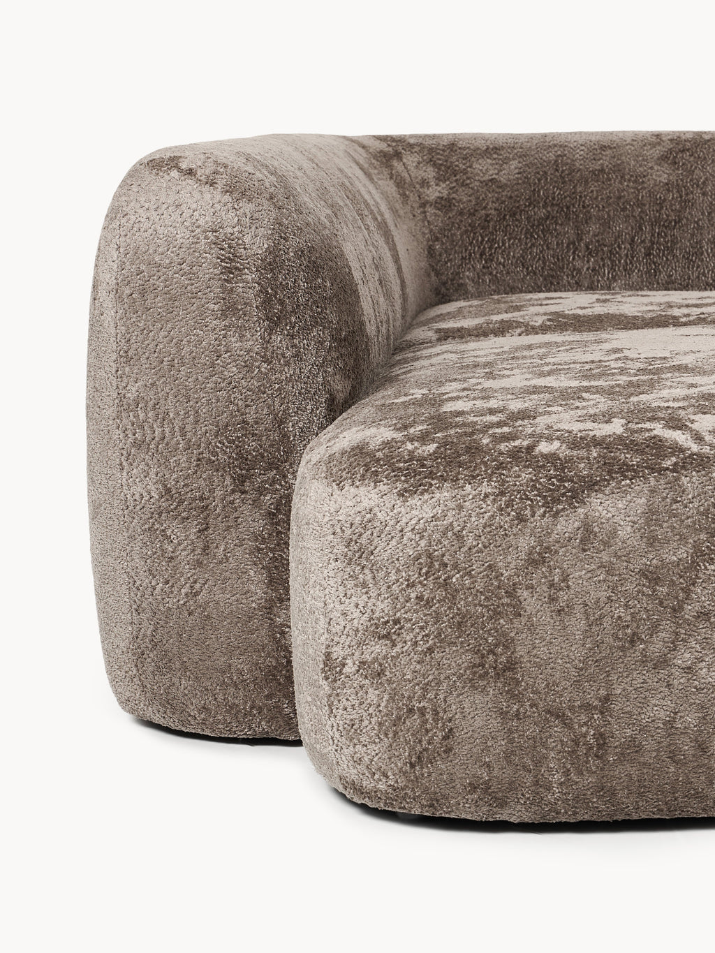 XL Modulares Teddy-Bouclé-Sofa Wolke