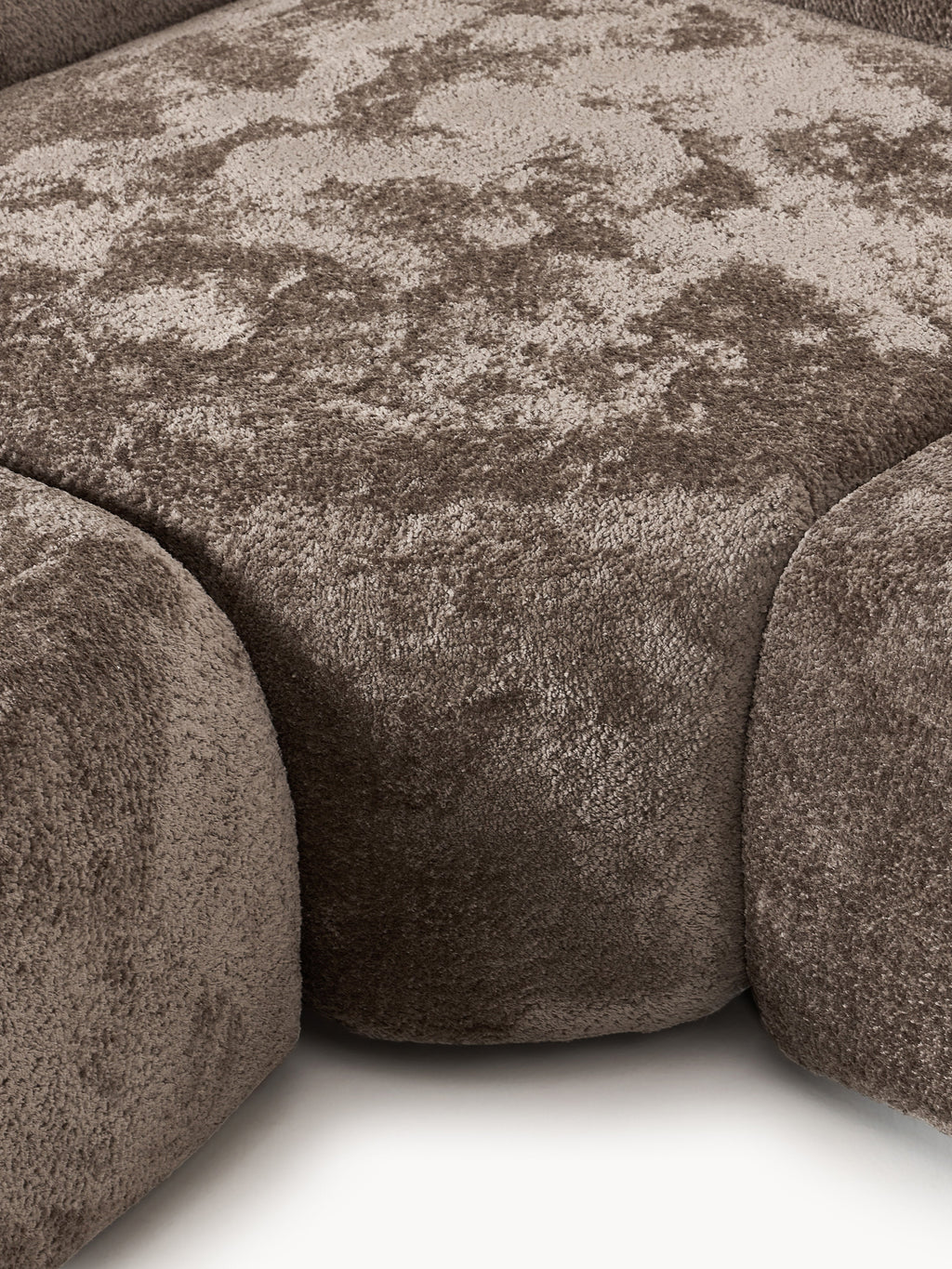 XL Modulares Teddy-Bouclé-Sofa Wolke