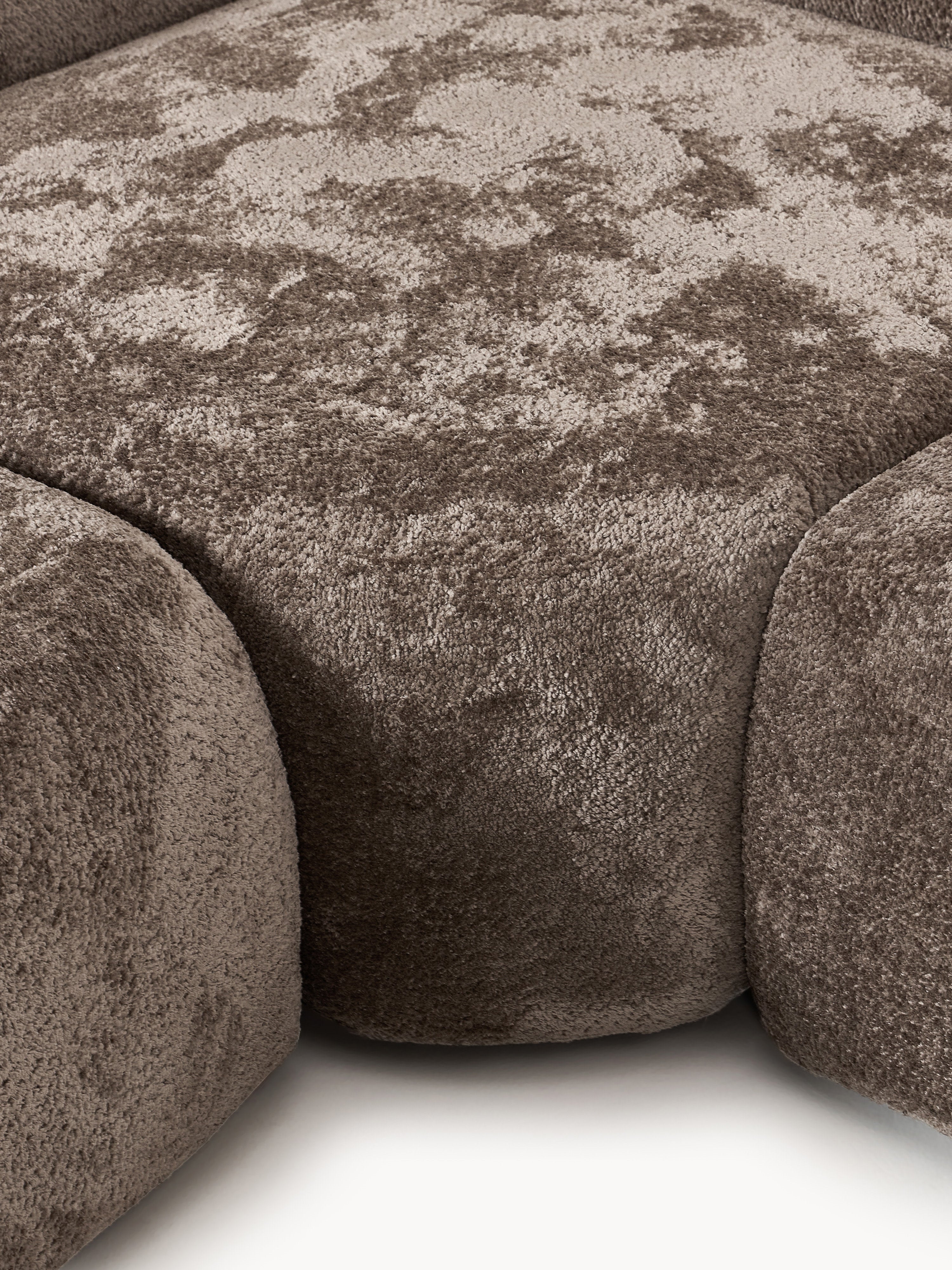 XL Modulares Teddy-Bouclé-Sofa Wolke