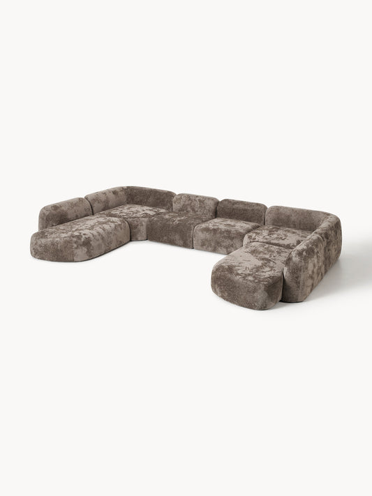 Galeriebild 1 - XL Modulares Teddy-Bouclé-Sofa Wolke