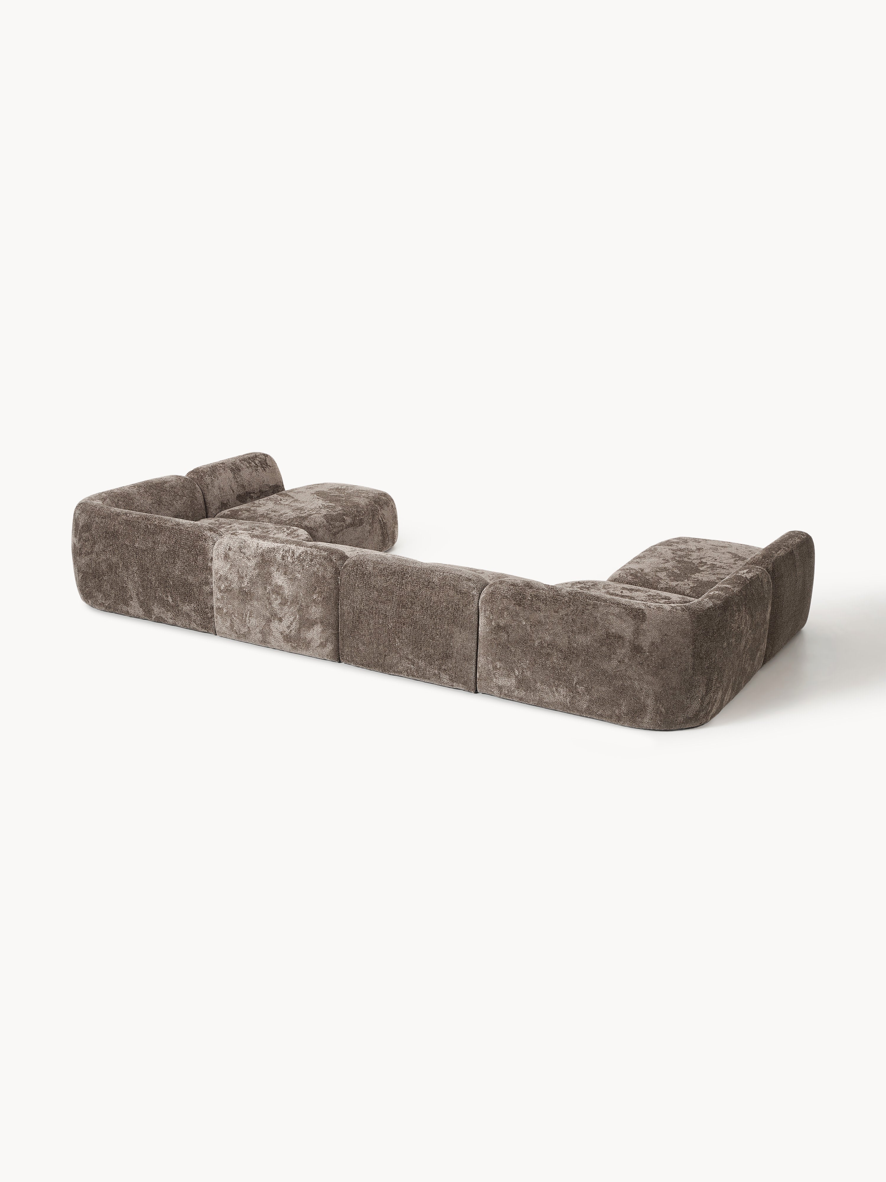 XL Modulares Teddy-Bouclé-Sofa Wolke