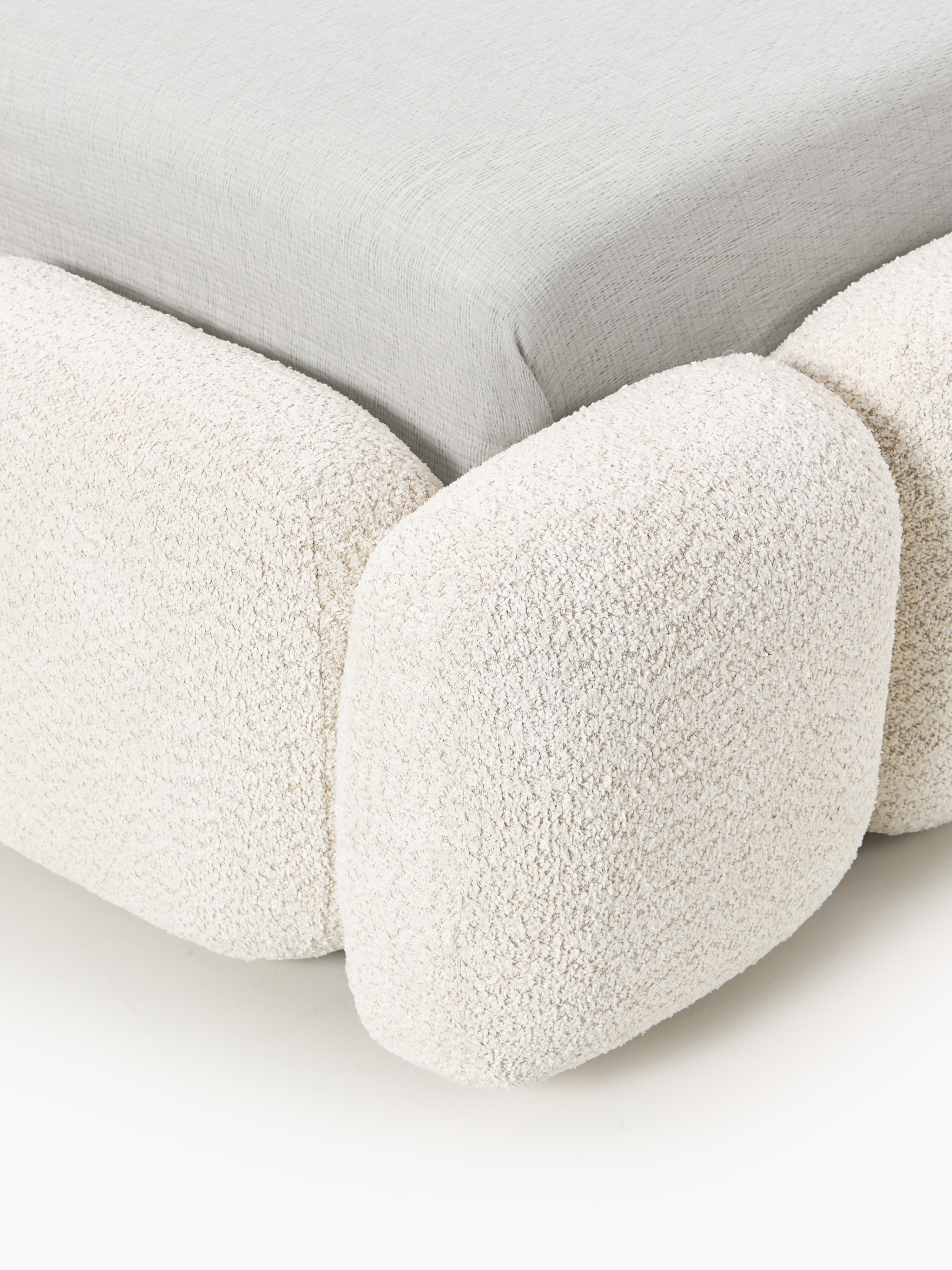 Einzelbett Tayla aus Teddy-Bouclé