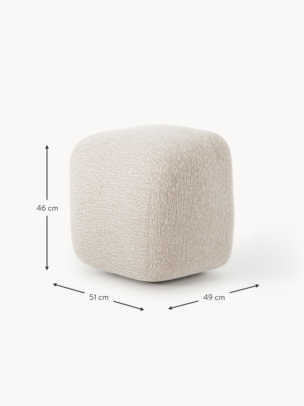 Hoher Sofa-Hocker Wolke
