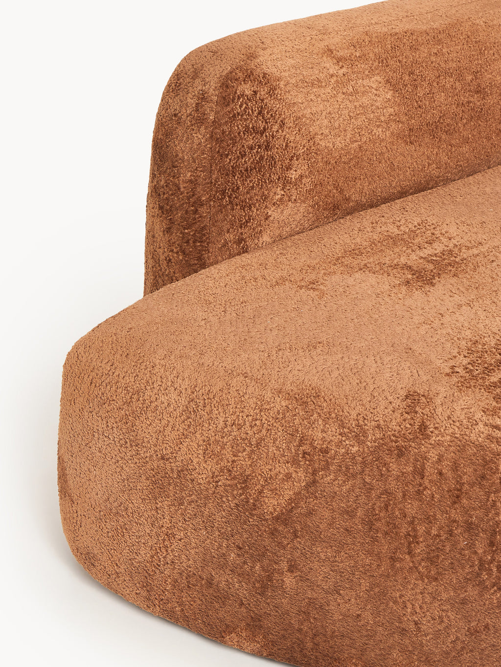 Modulares Teddy-Bouclé-Ecksofa Wolke (4-Sitzer) mit Chaiselongue