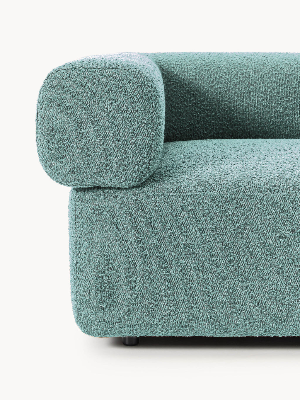 Modulares Bouclé-Sofa Anton (4-Sitzer)