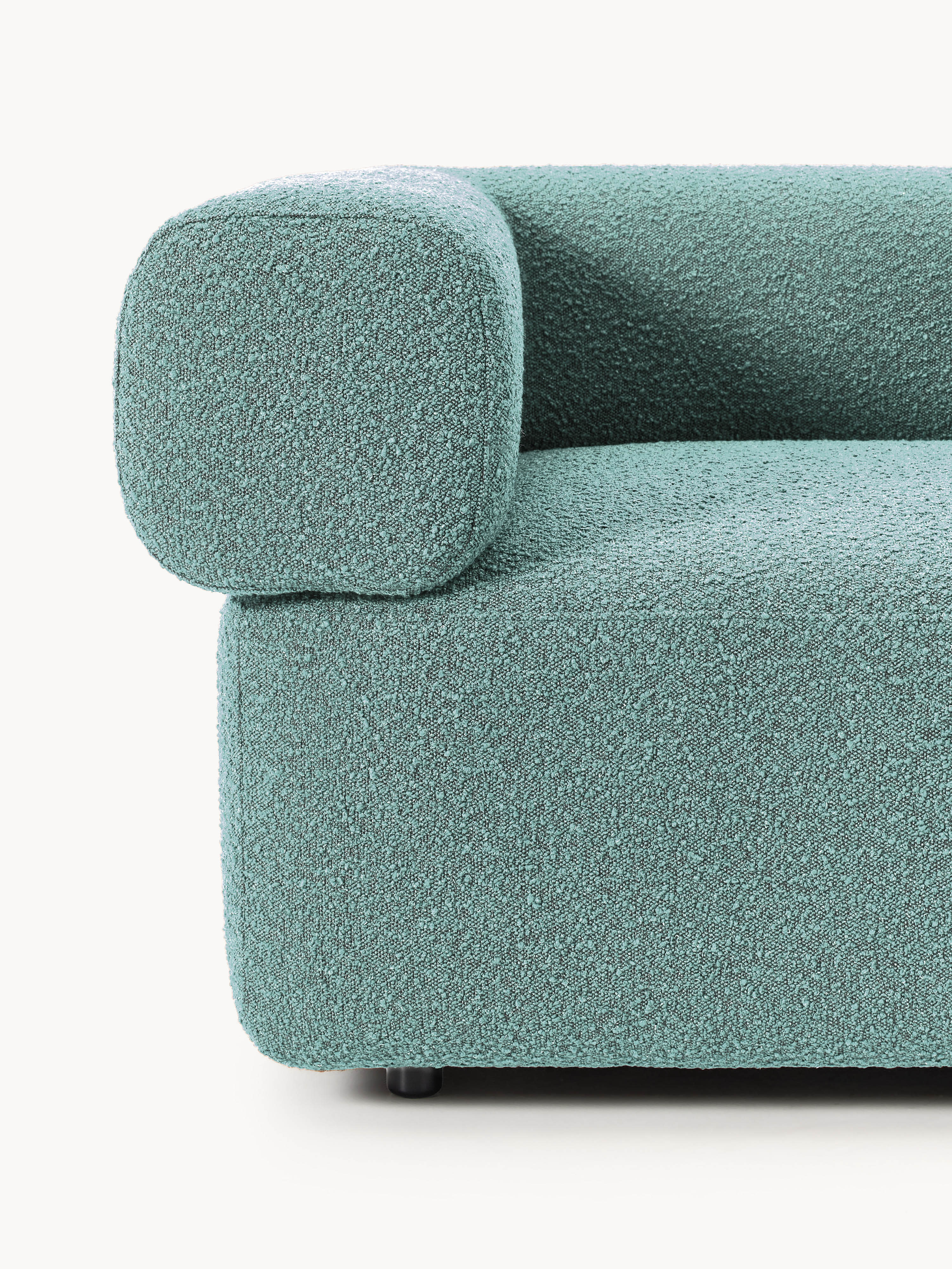 Modulares Bouclé-Sofa Anton (4-Sitzer)