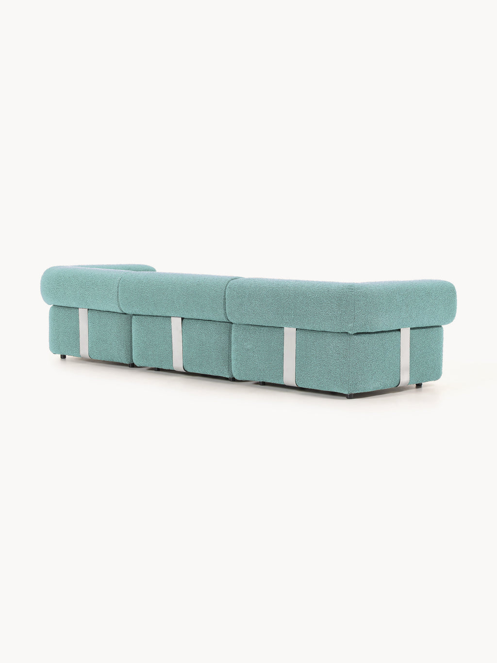 Modulares Bouclé-Sofa Anton (4-Sitzer)