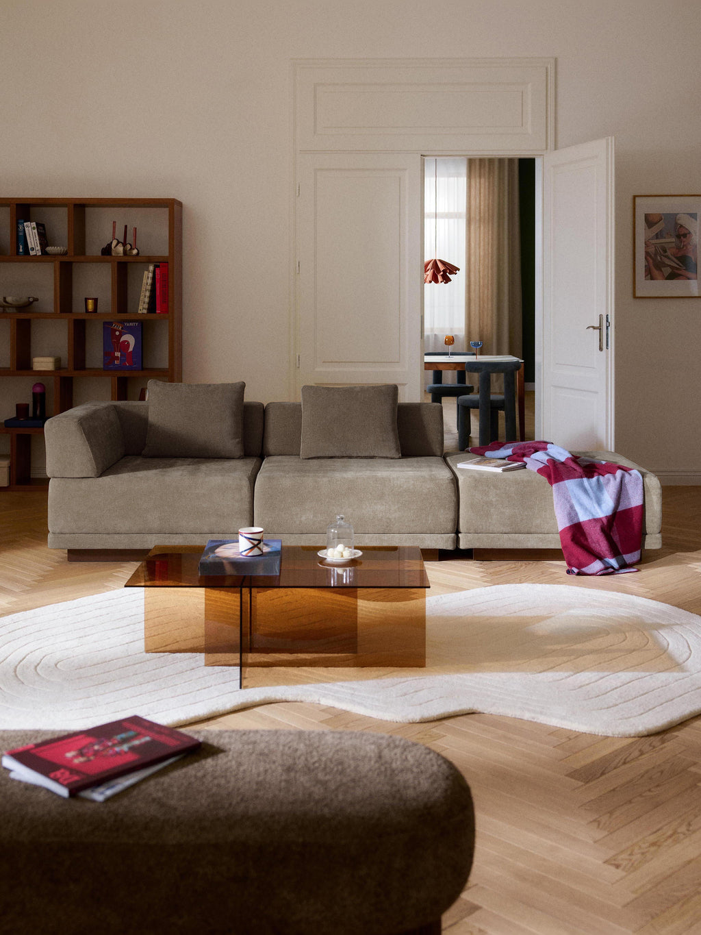 Modulares Sofa Colin (4-Sitzer) mit Ottomane