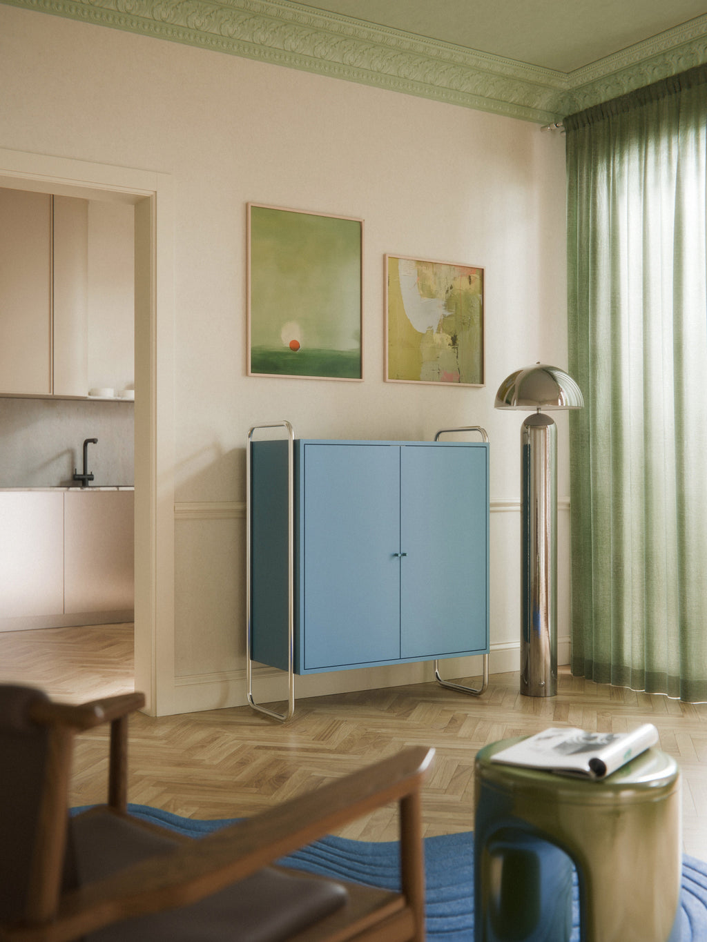 Metall-Highboard Robyn