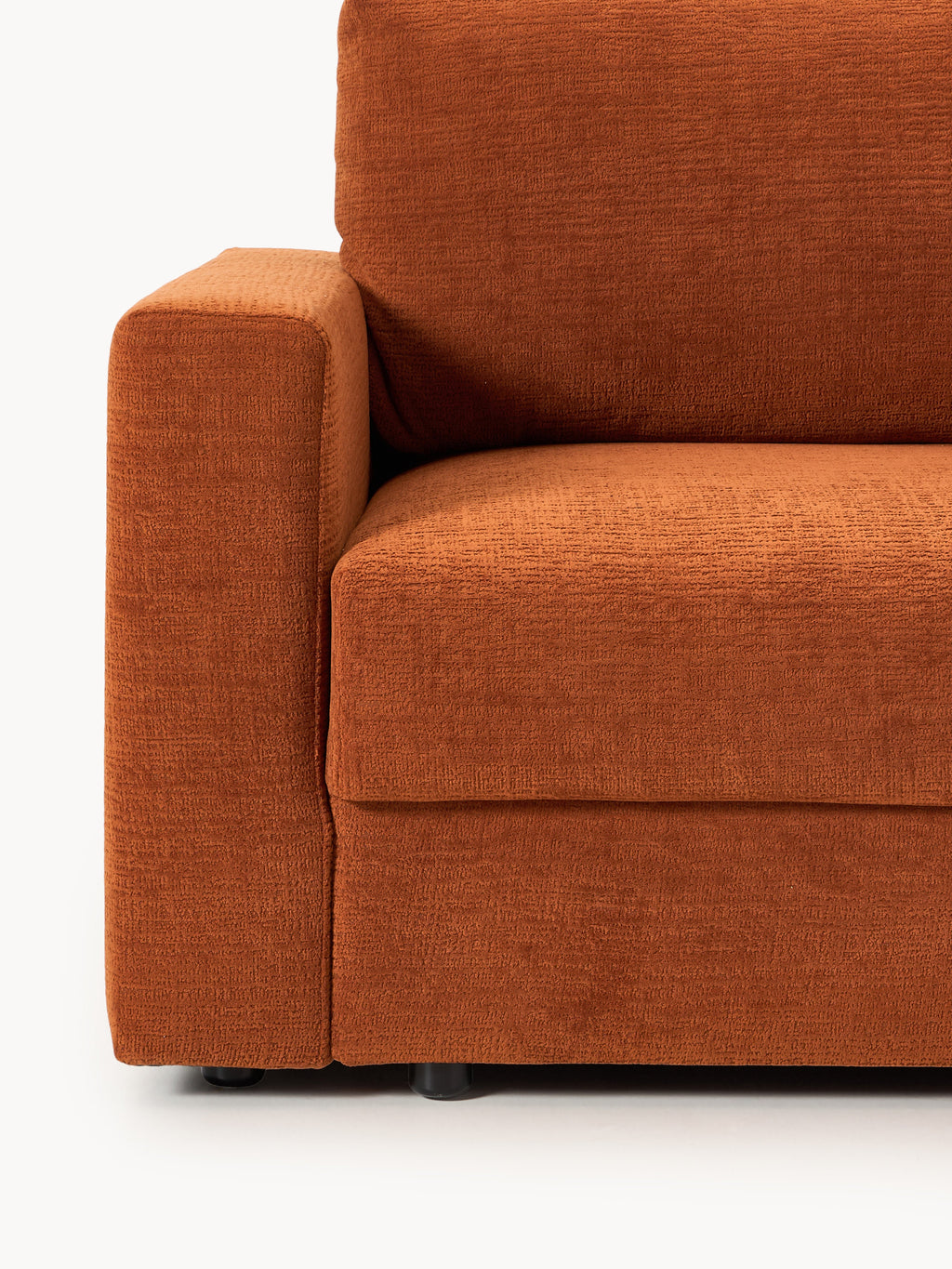 Samt-Schlafsofa Tasha (3-Sitzer) mit Stauraum