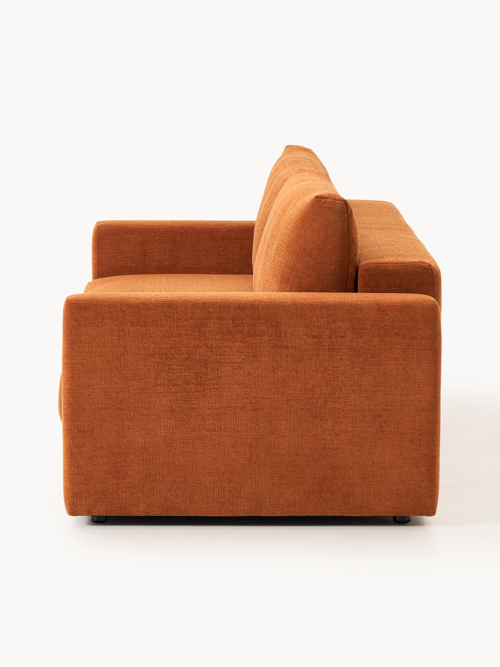 Samt-Schlafsofa Tasha (3-Sitzer) mit Stauraum