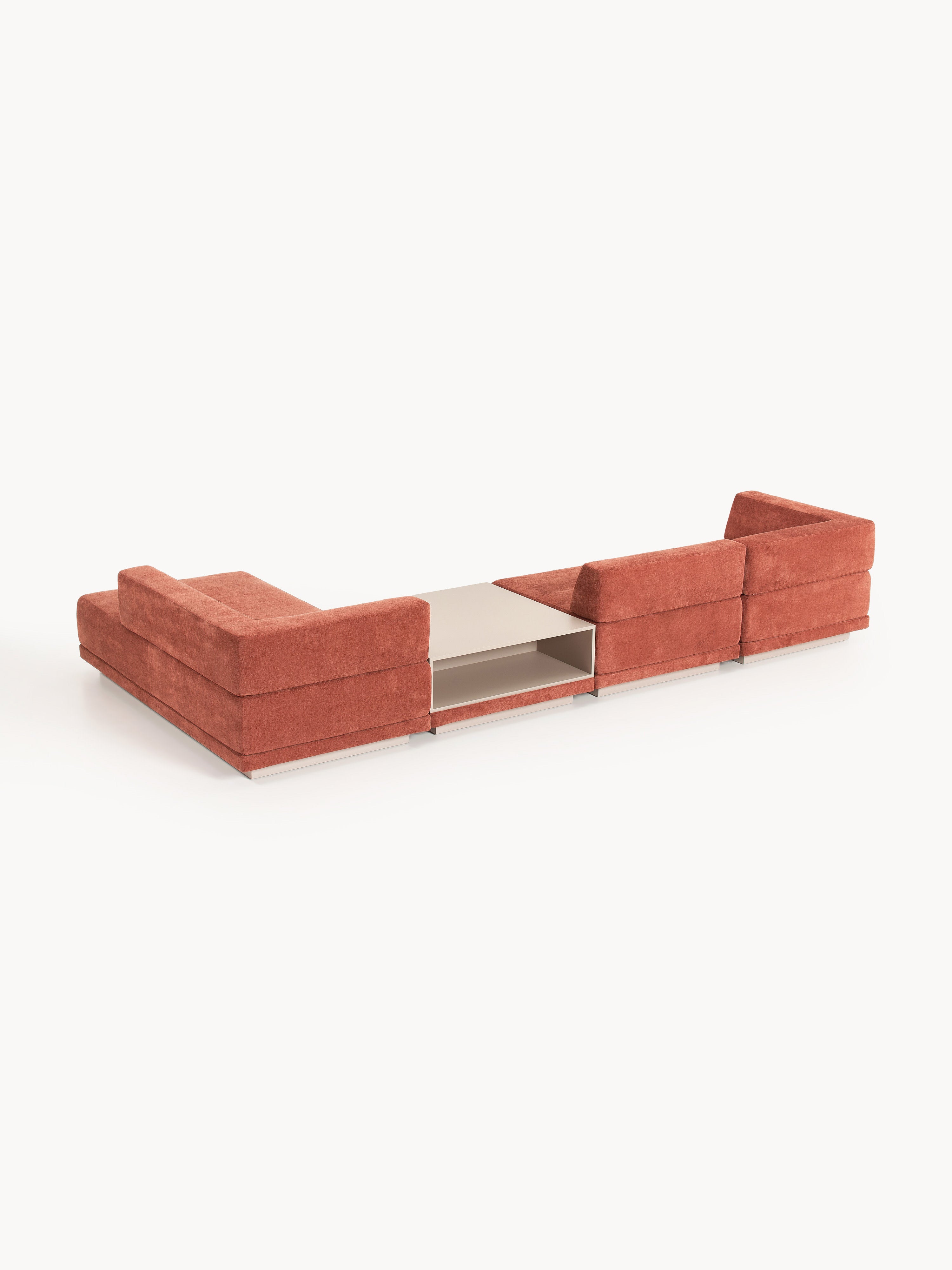 Modulares Ecksofa Colin (4-Sitzer) mit Couchtisch