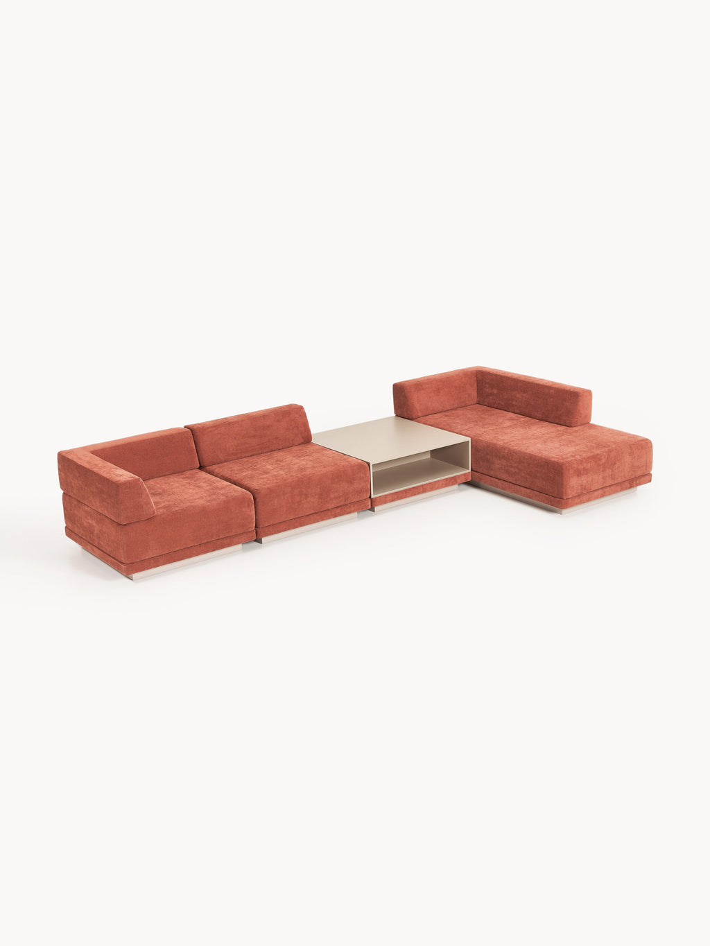 Galeriebild 1 - Modulares Ecksofa Colin (4-Sitzer) mit Couchtisch