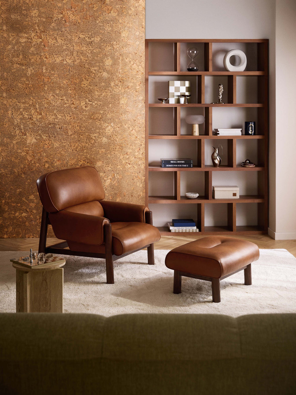 Leder-Loungesessel Calum