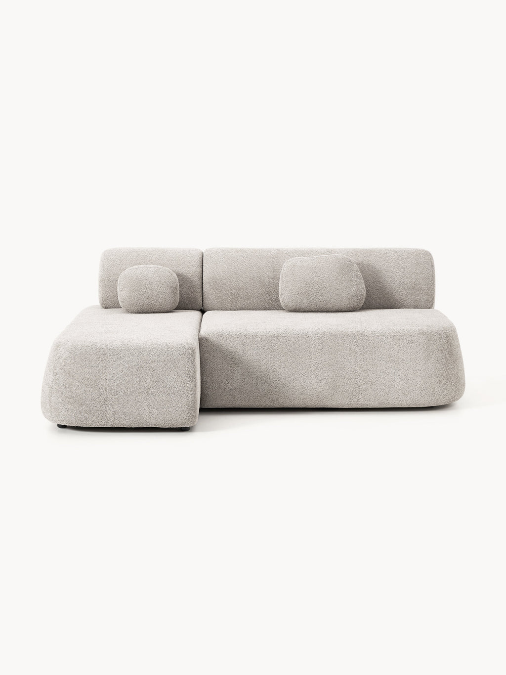 Galeriebild 1 - Schlafsofa Pao aus Teddy-Bouclé mit Stauraum