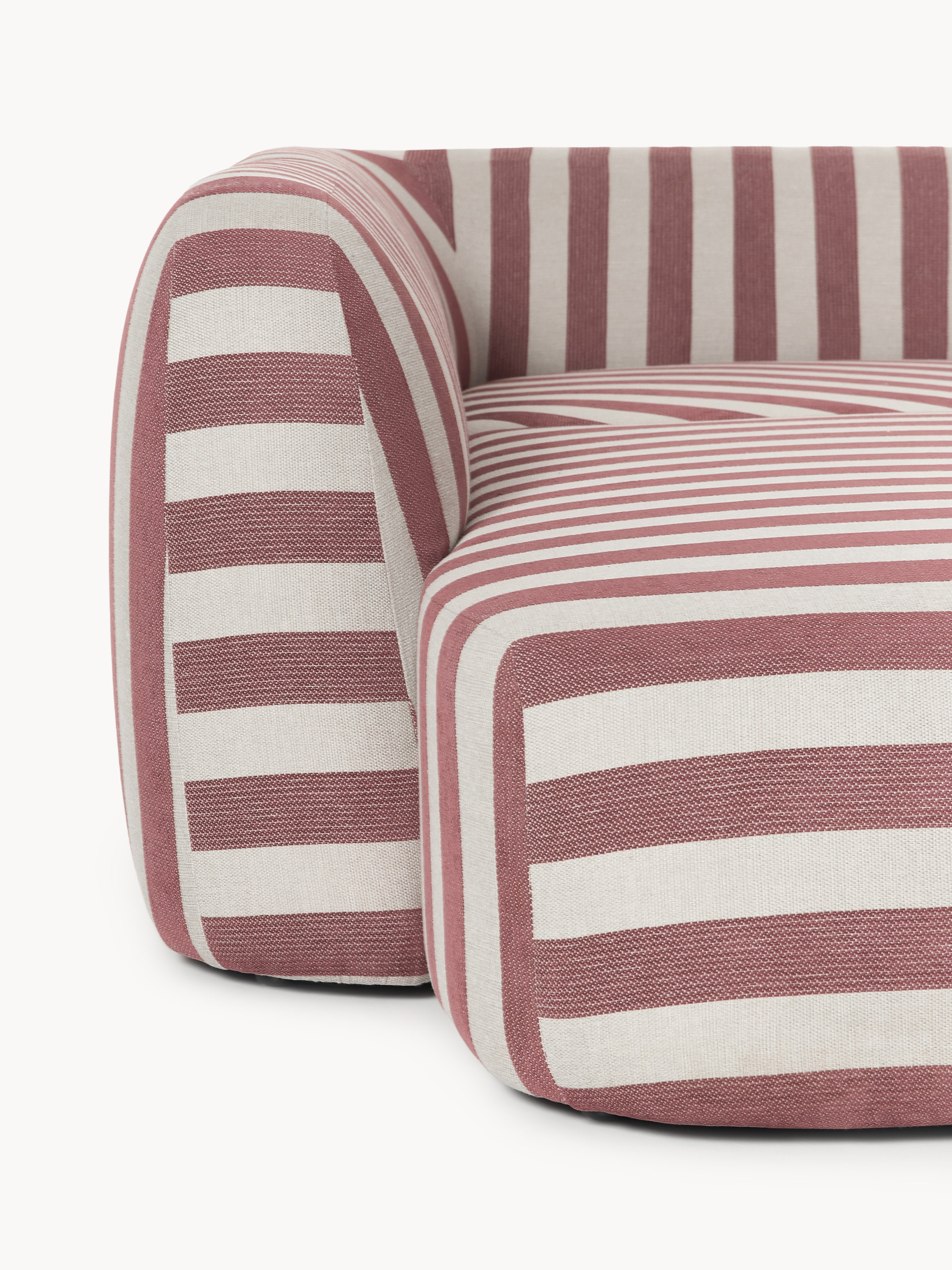 Modulares Gestreiftes XL-Sofa Wolke