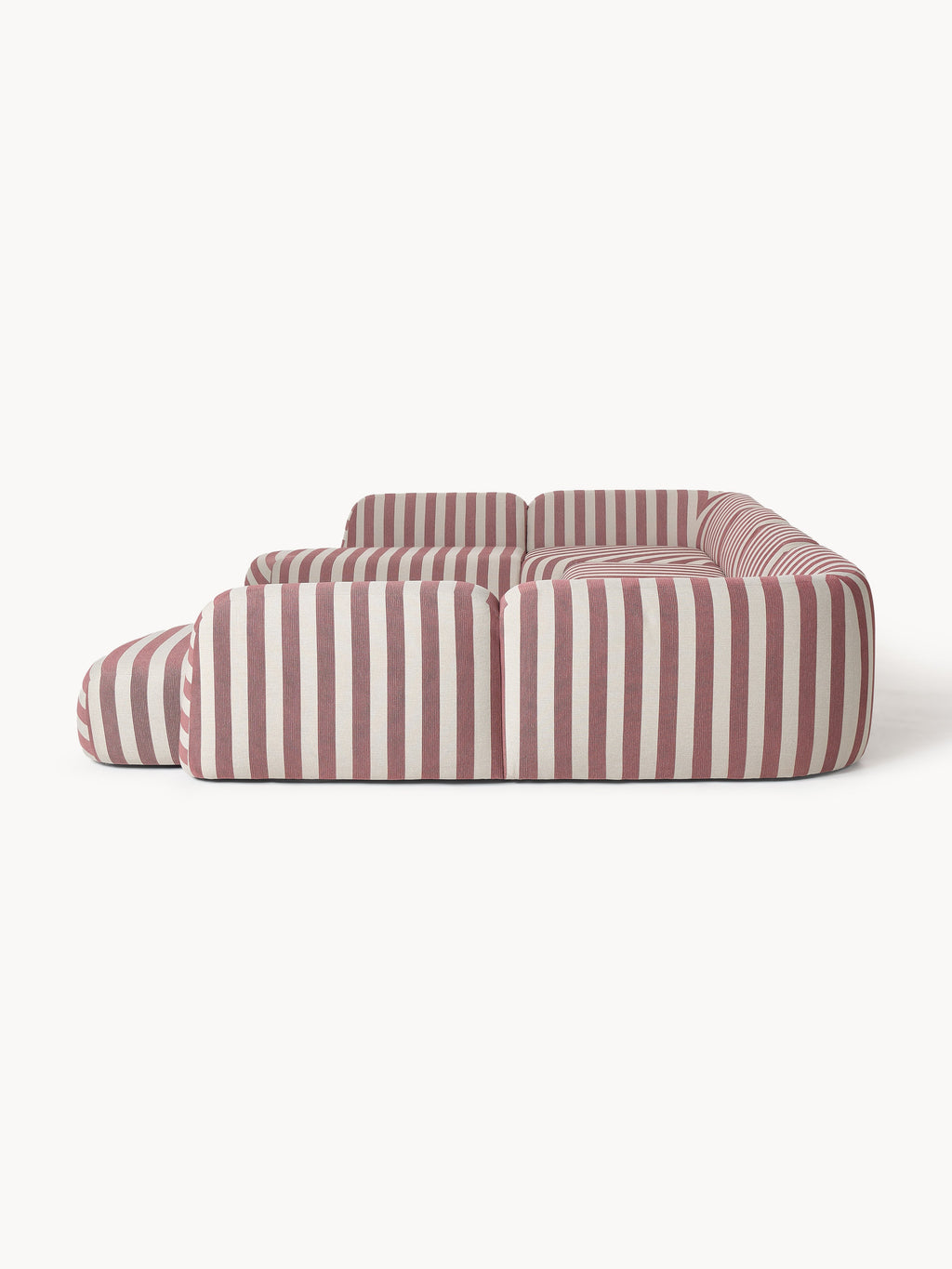 Modulares Gestreiftes XL-Sofa Wolke