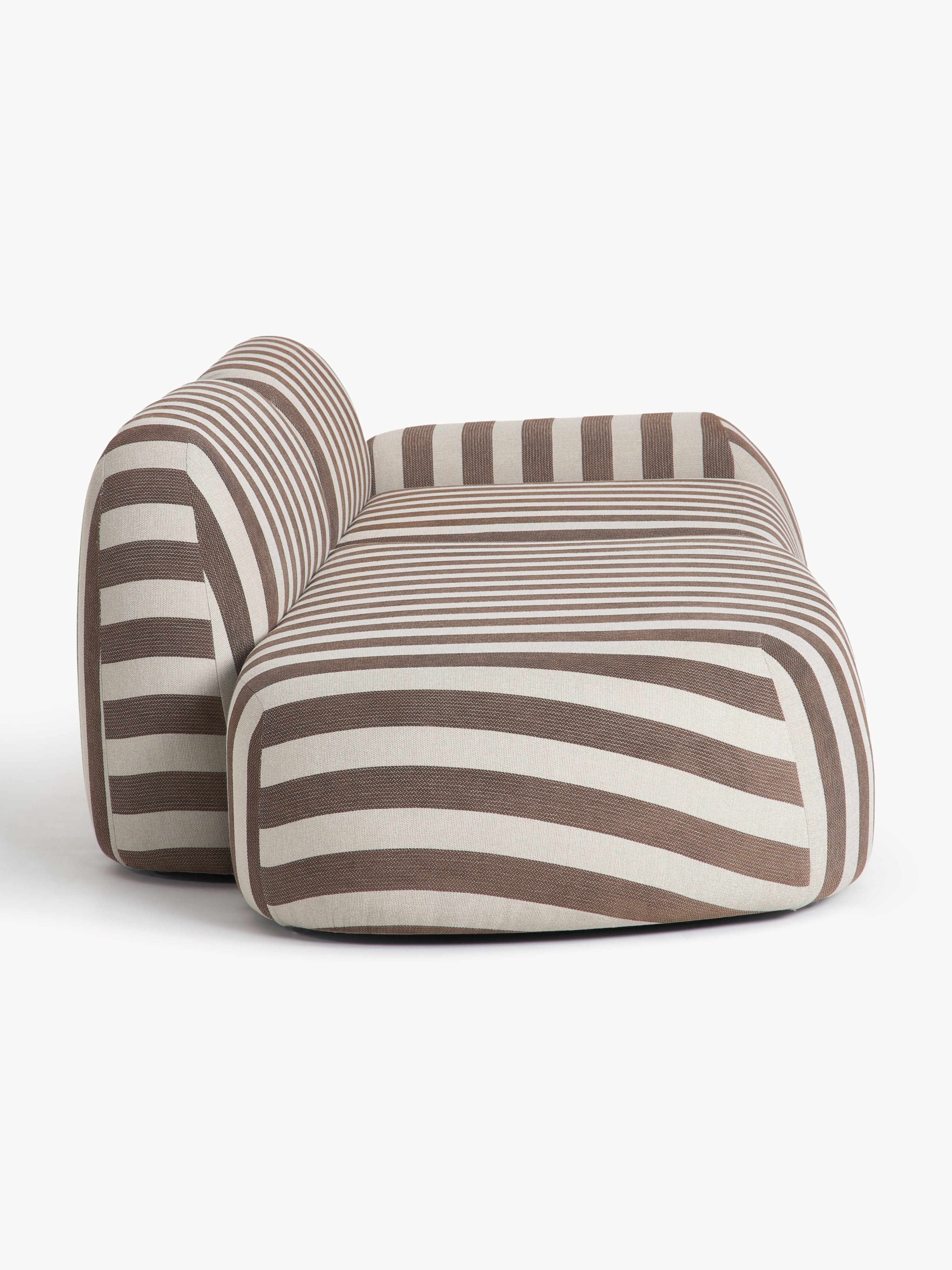 Modulares Gestreiftes Sofa Wolke (3-Sitzer)