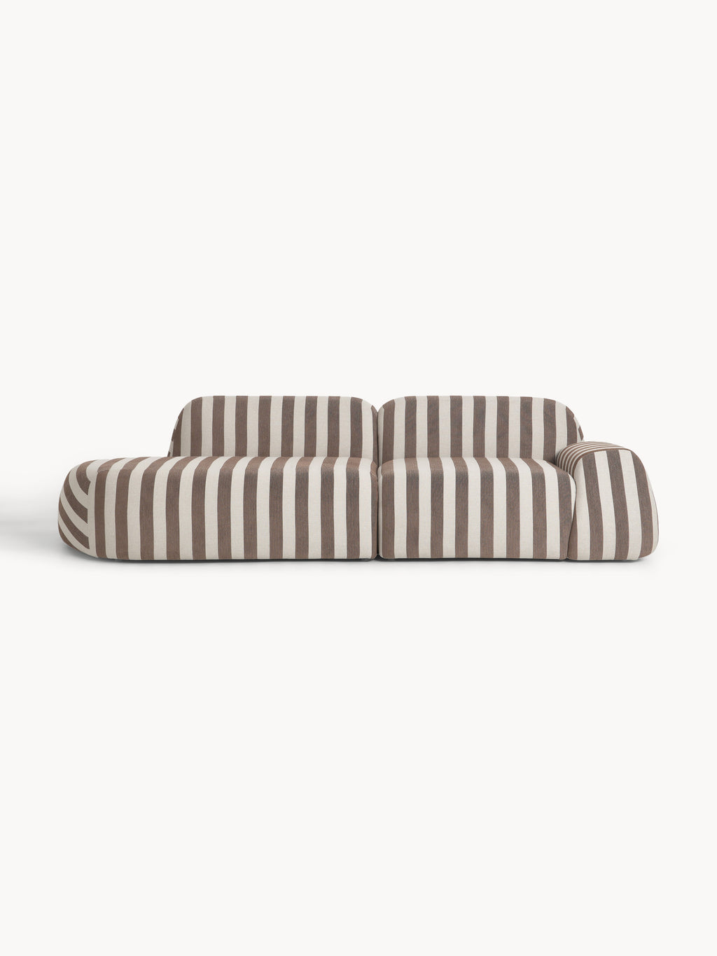 Galeriebild 1 - Modulares Gestreiftes Sofa Wolke (3-Sitzer)