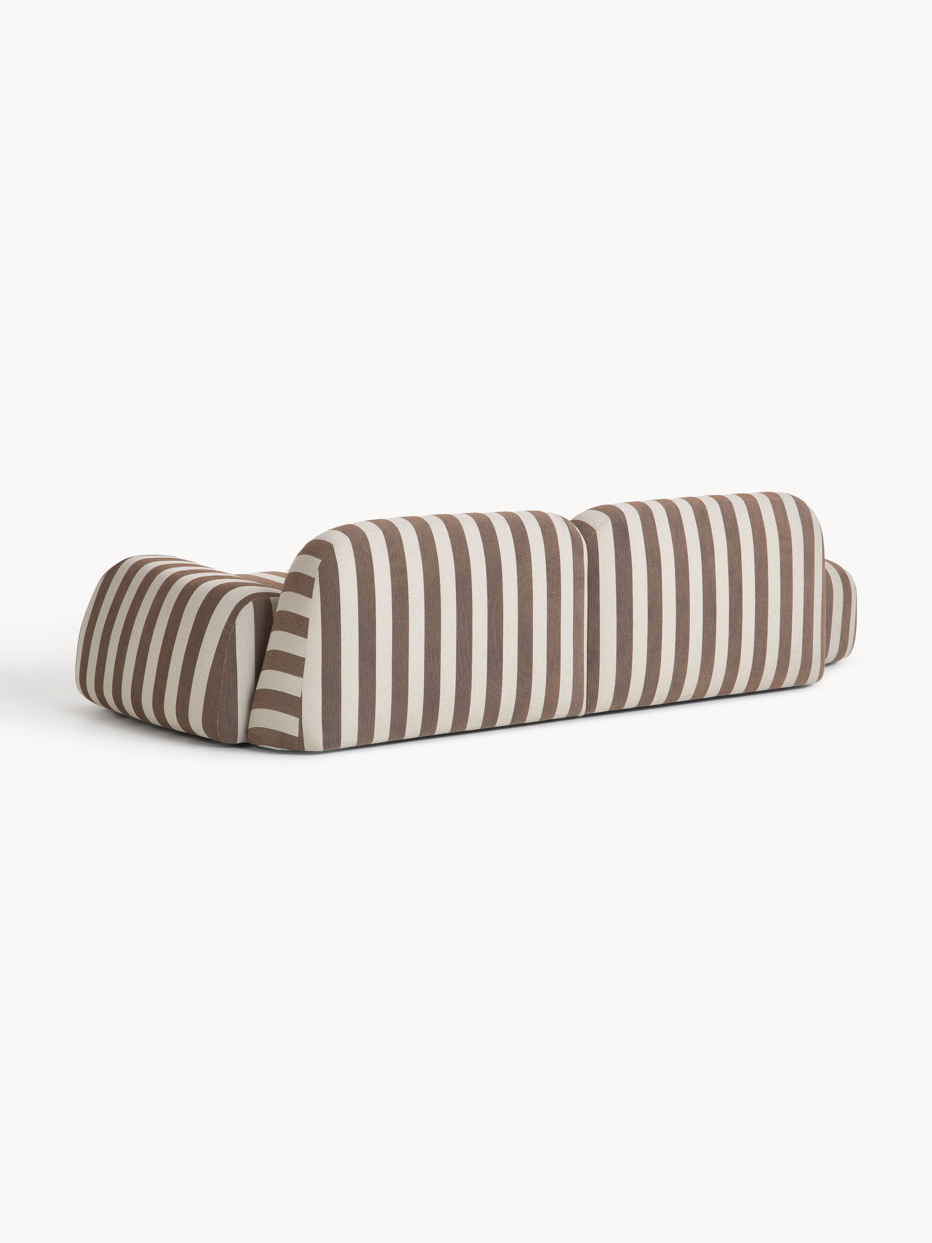 Modulares Gestreiftes Sofa Wolke (3-Sitzer)