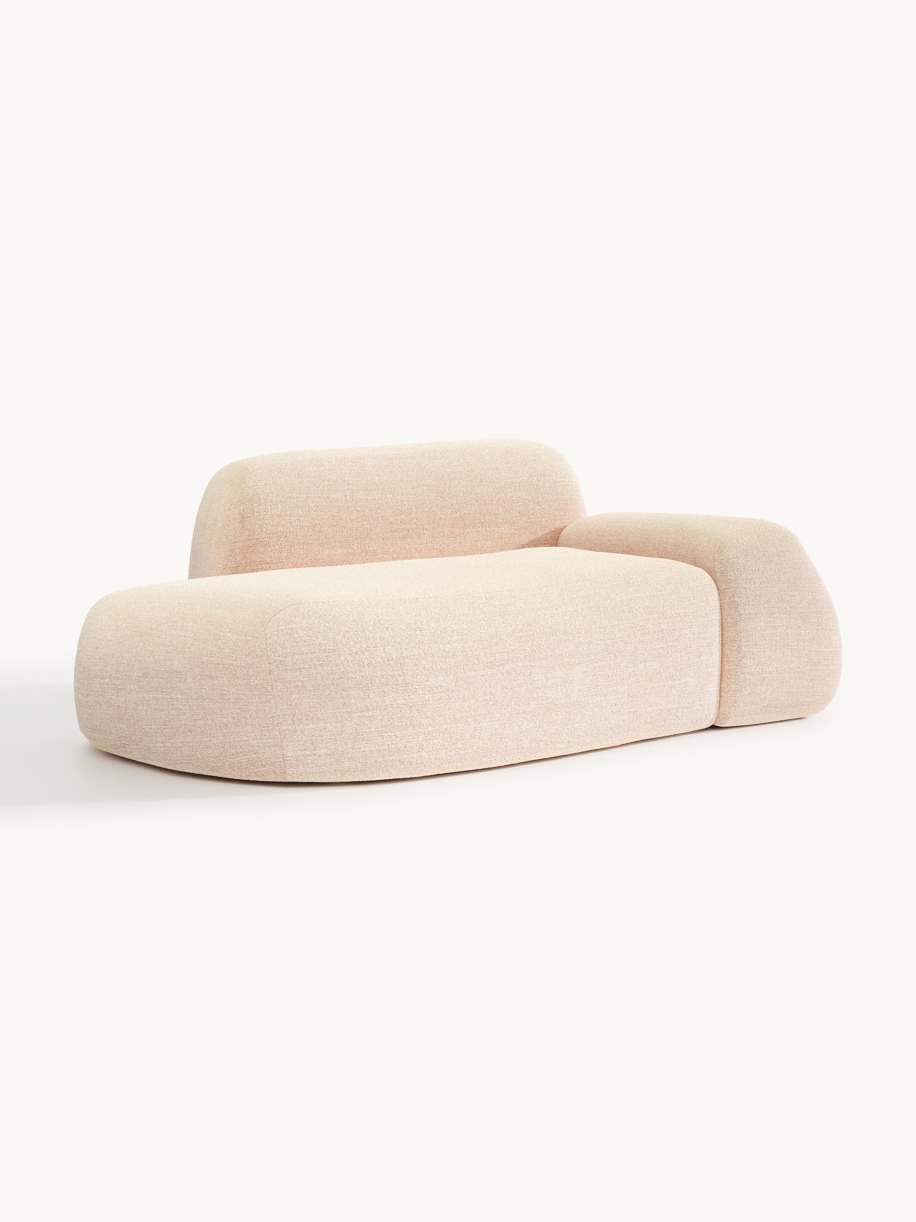 Bouclé-Sofa Wolke (2-Sitzer) mit Chaiselongue