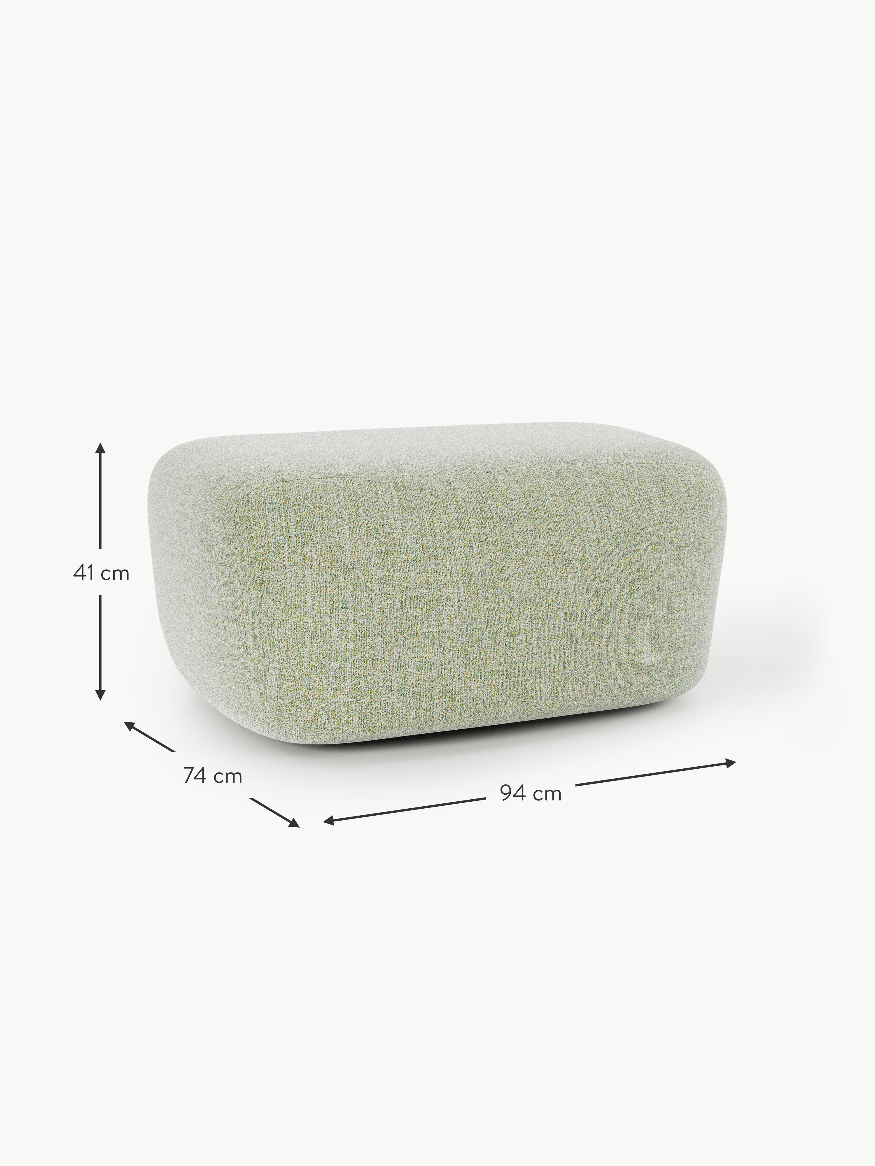 Großer Bouclé-Sofa-Hocker Wolke