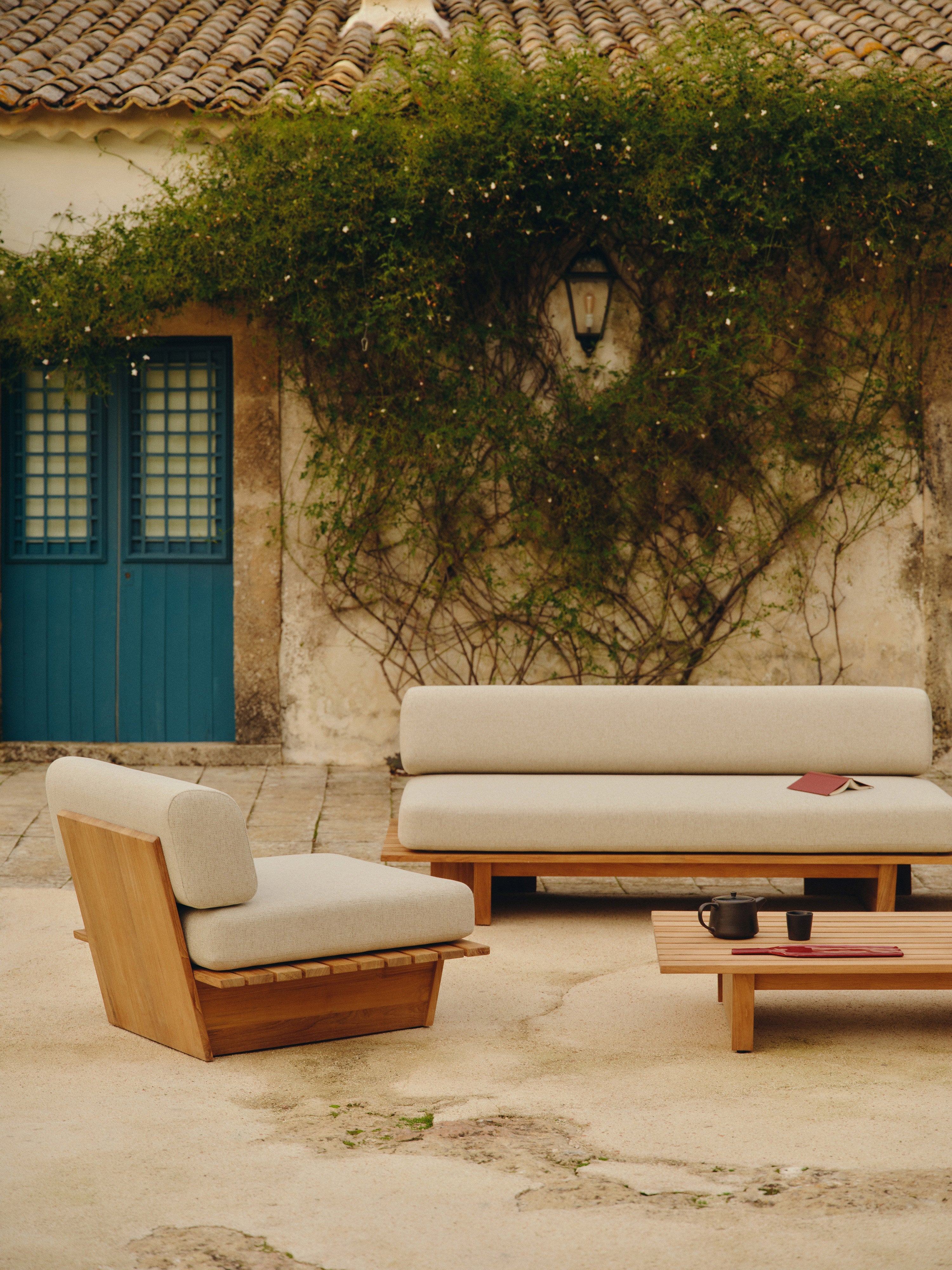 Garten-Loungesessel Eiko aus Teakholz