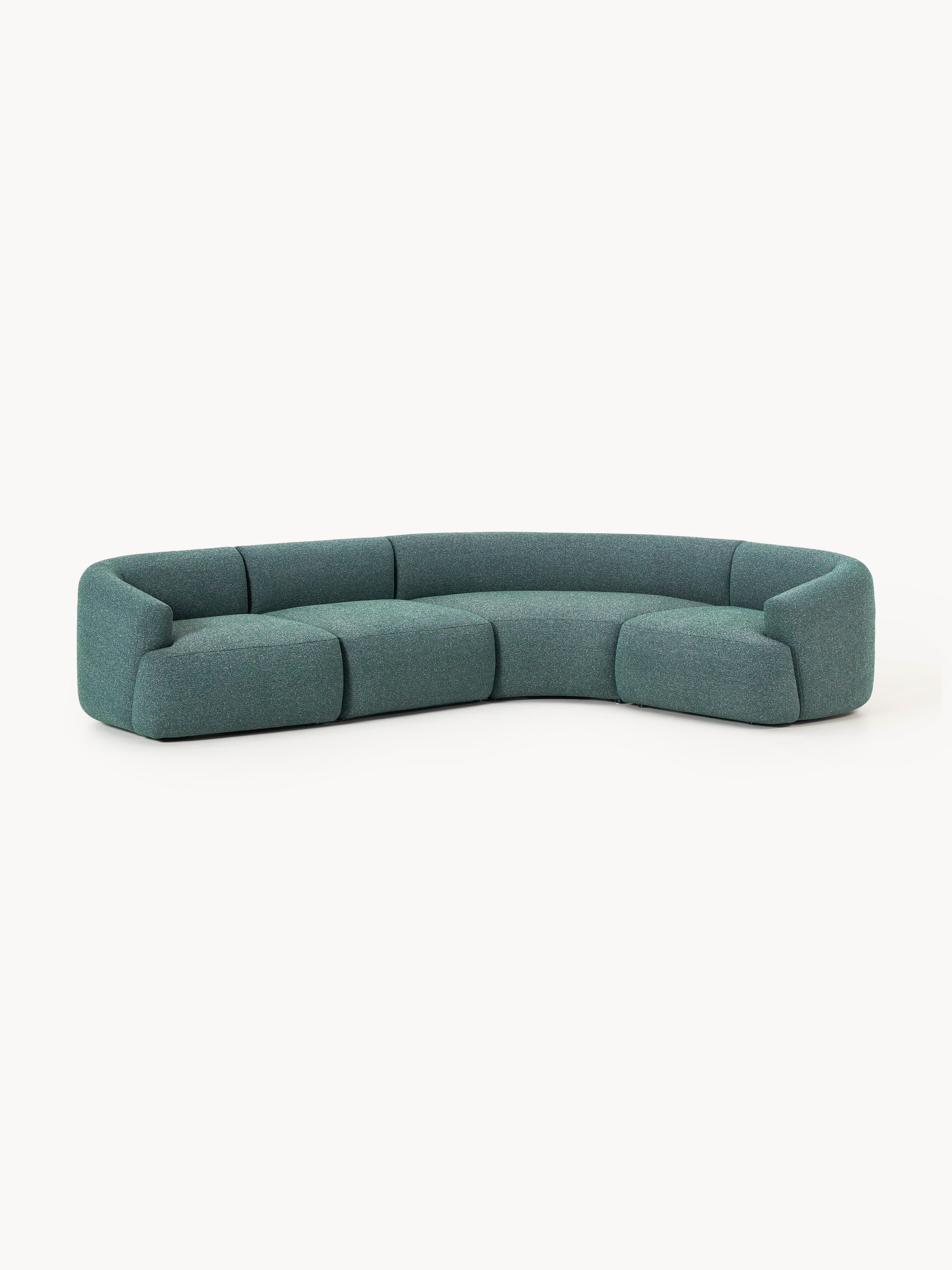 Modulares Bouclé-Ecksofa Sofia (4-Sitzer)