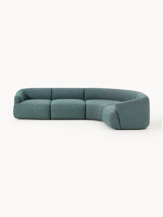 Galeriebild 1 - Modulares Bouclé-Ecksofa Sofia (4-Sitzer)