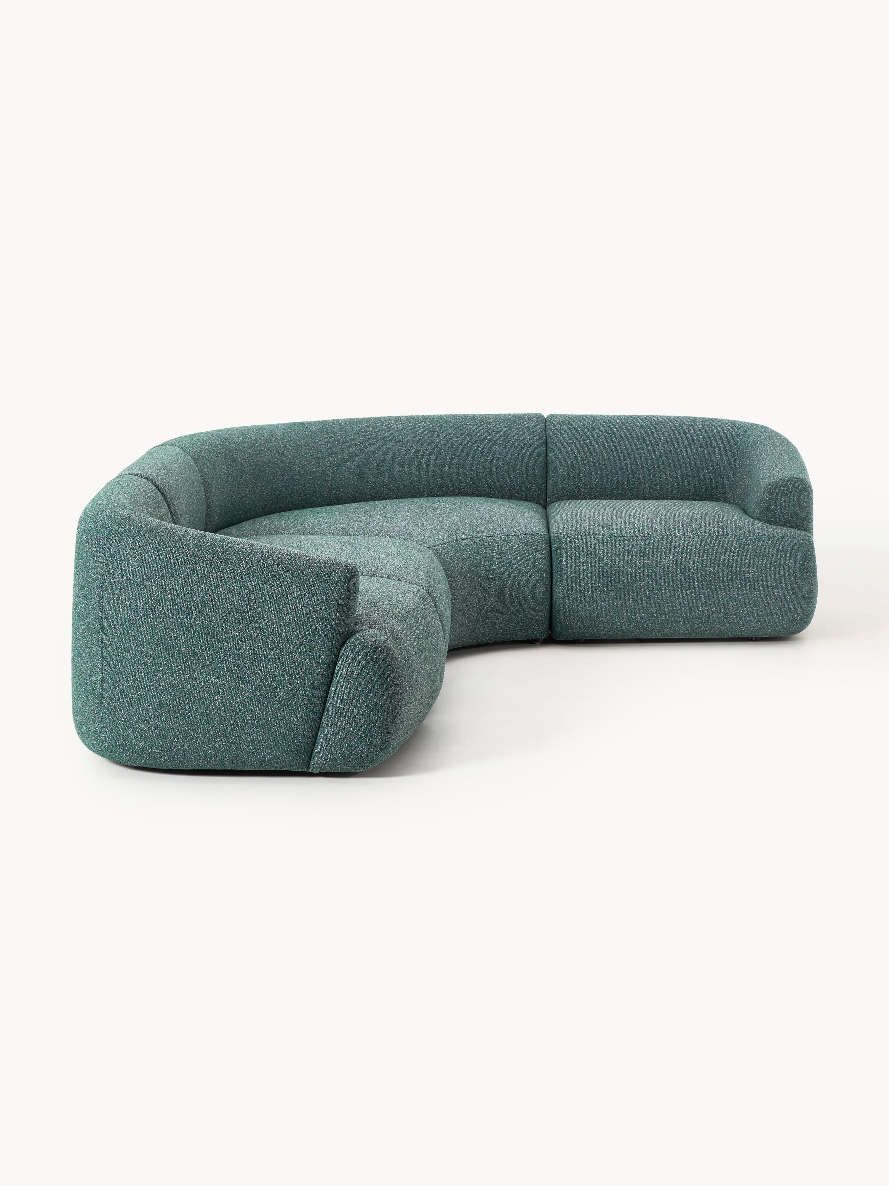 Modulares Bouclé-Ecksofa Sofia (4-Sitzer)