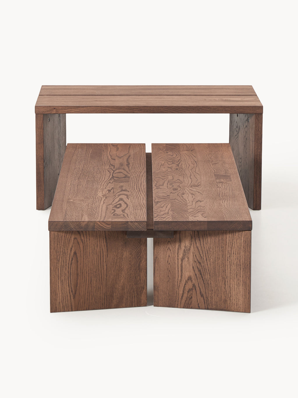 Couchtische Amad aus Eichenholz, 2er-Set