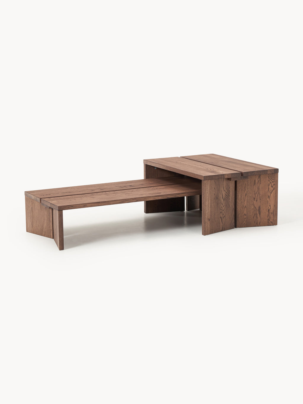 Couchtische Amad aus Eichenholz, 2er-Set