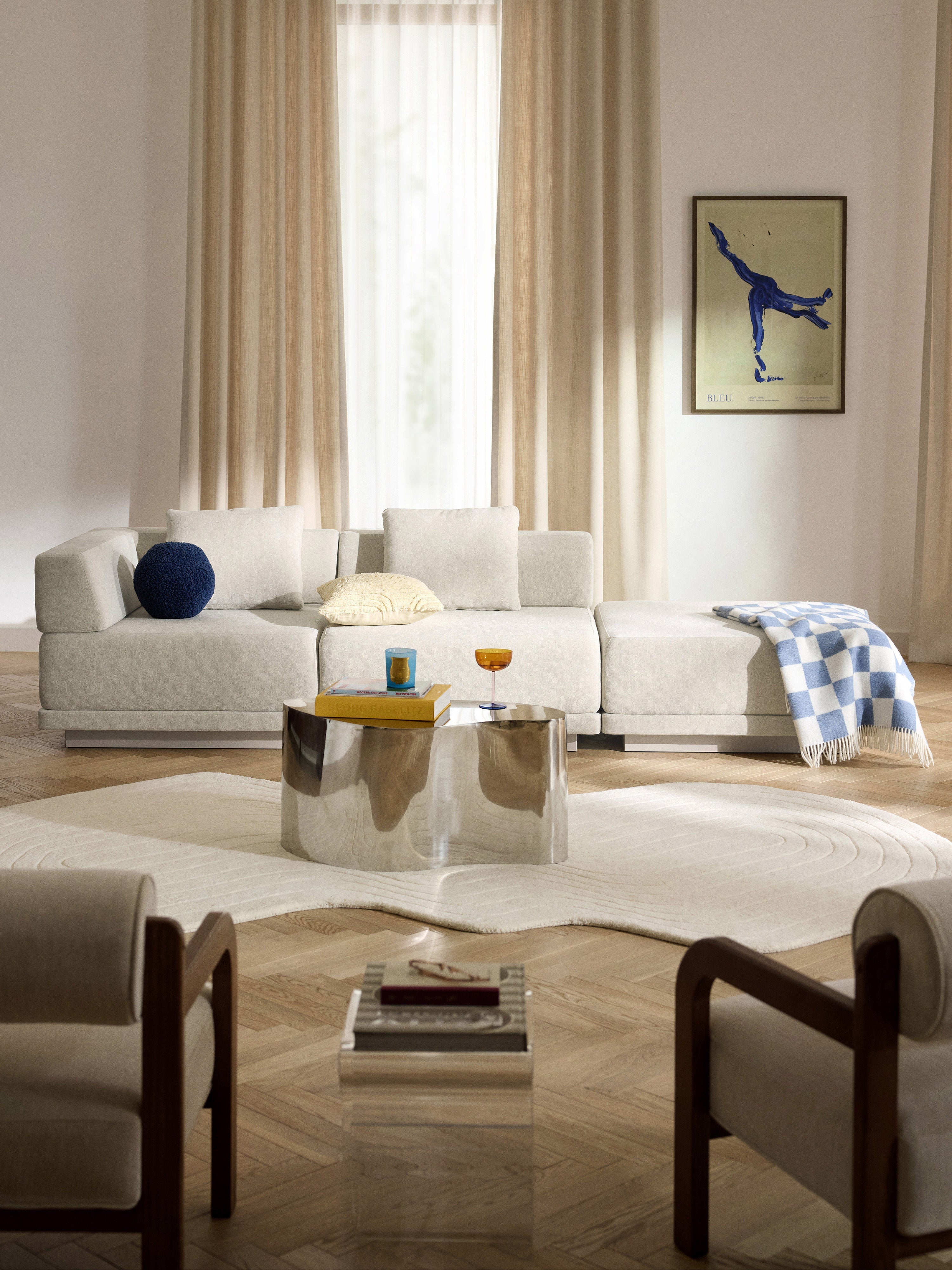Modulares Sofa Colin (4-Sitzer) mit Ottomane