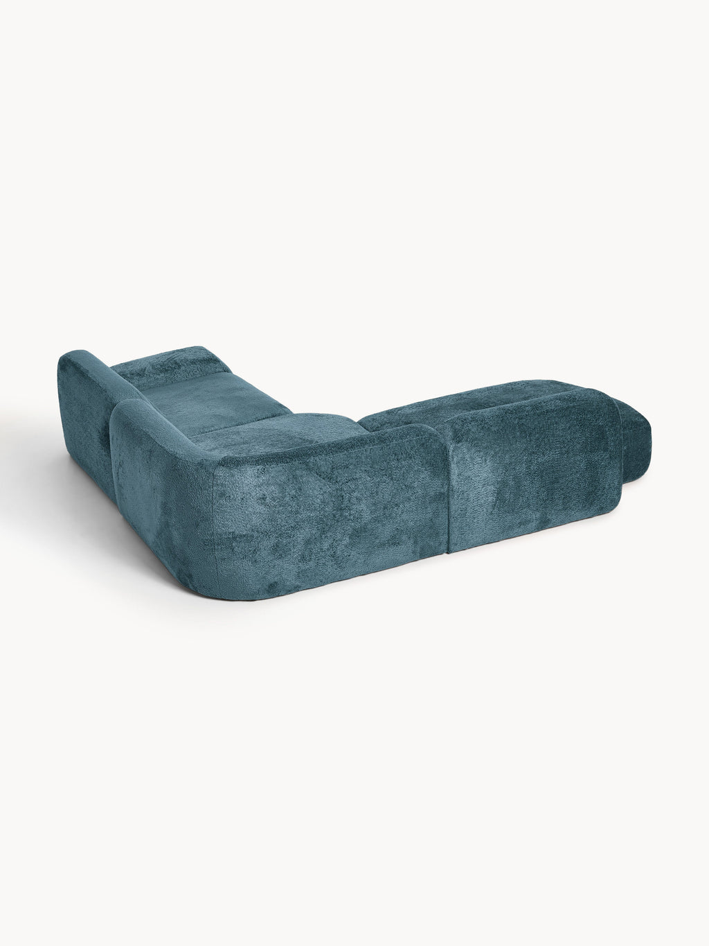 Modulares Teddy-Bouclé-Ecksofa Wolke (4-Sitzer) mit Chaiselongue
