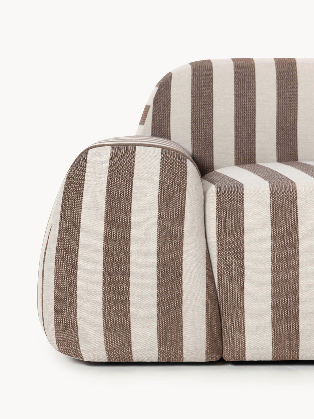 Modulares Gestreiftes Sofa Wolke (4-Sitzer)