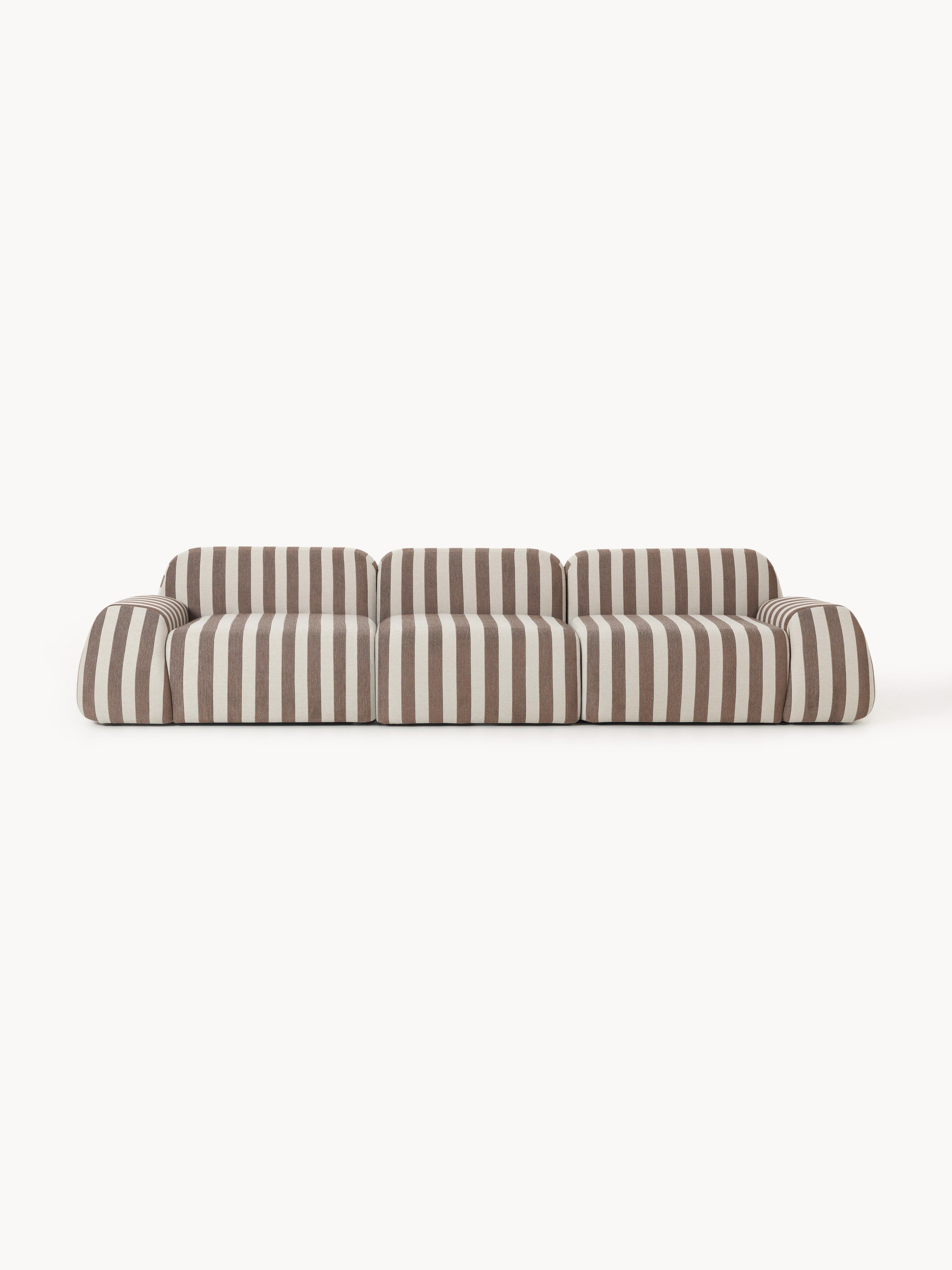 Galeriebild 1 - Modulares Gestreiftes Sofa Wolke (4-Sitzer)
