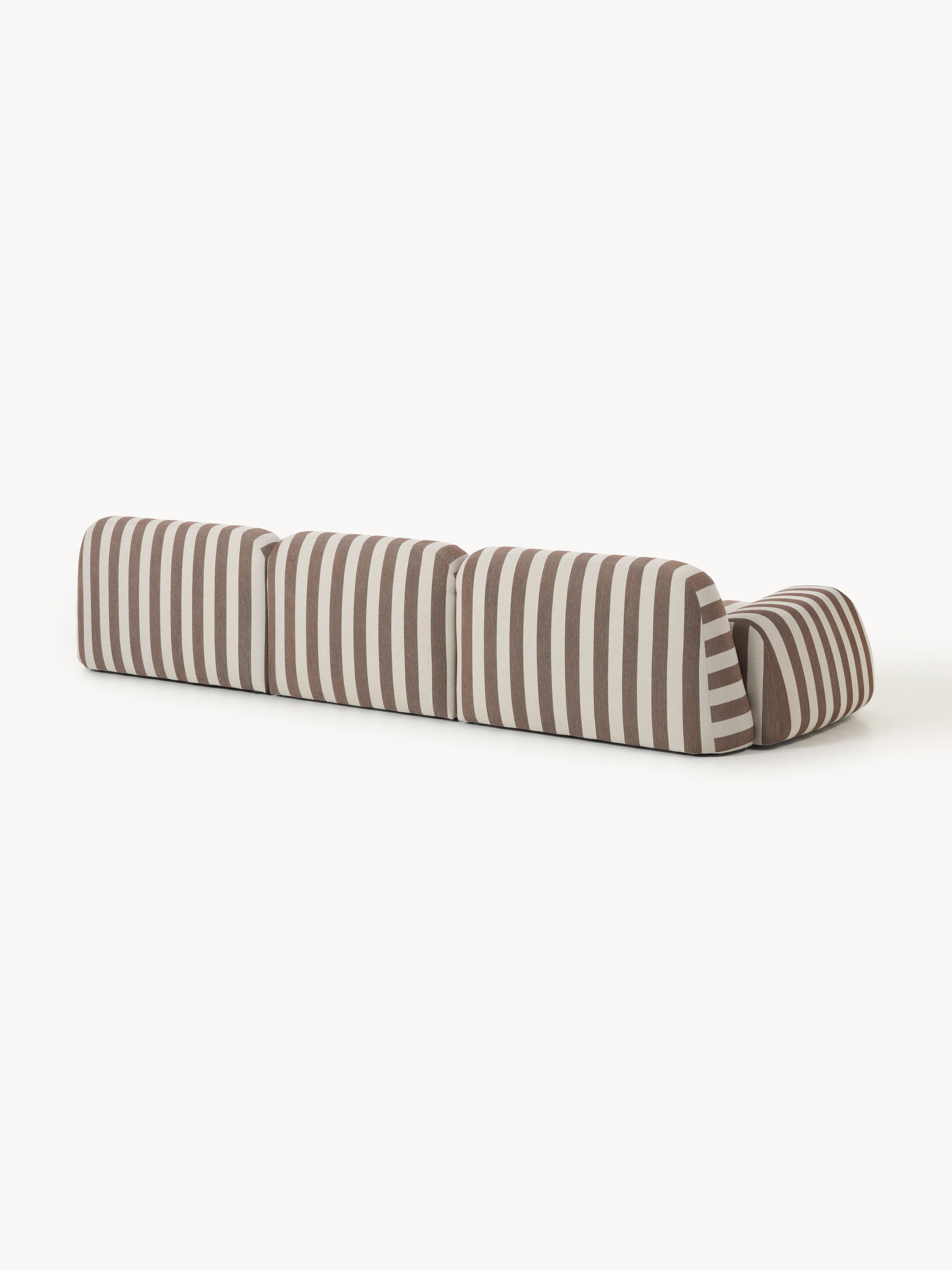 Modulares Gestreiftes Sofa Wolke (4-Sitzer)