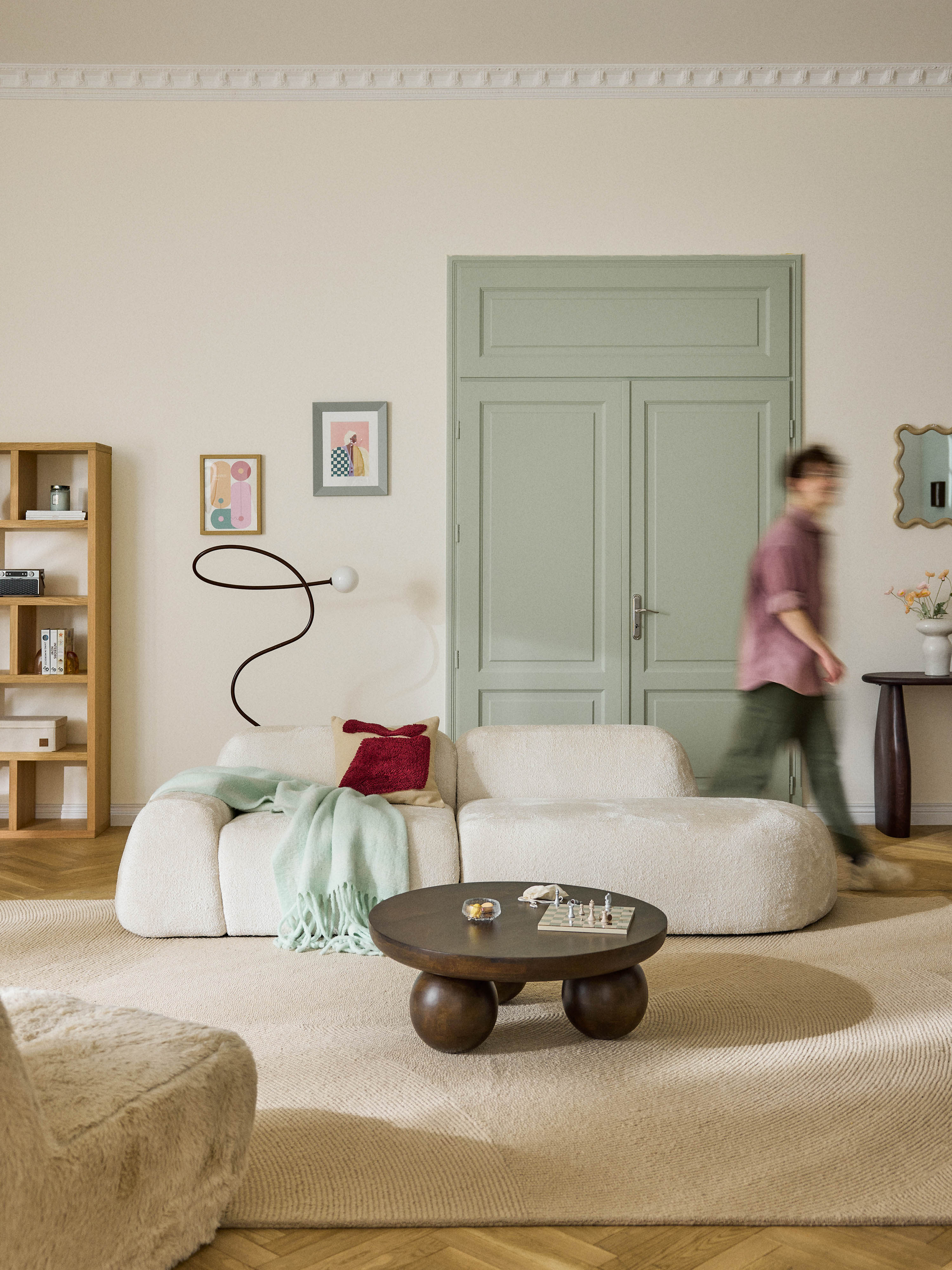Teddy-Bouclé-Chaise Wolke