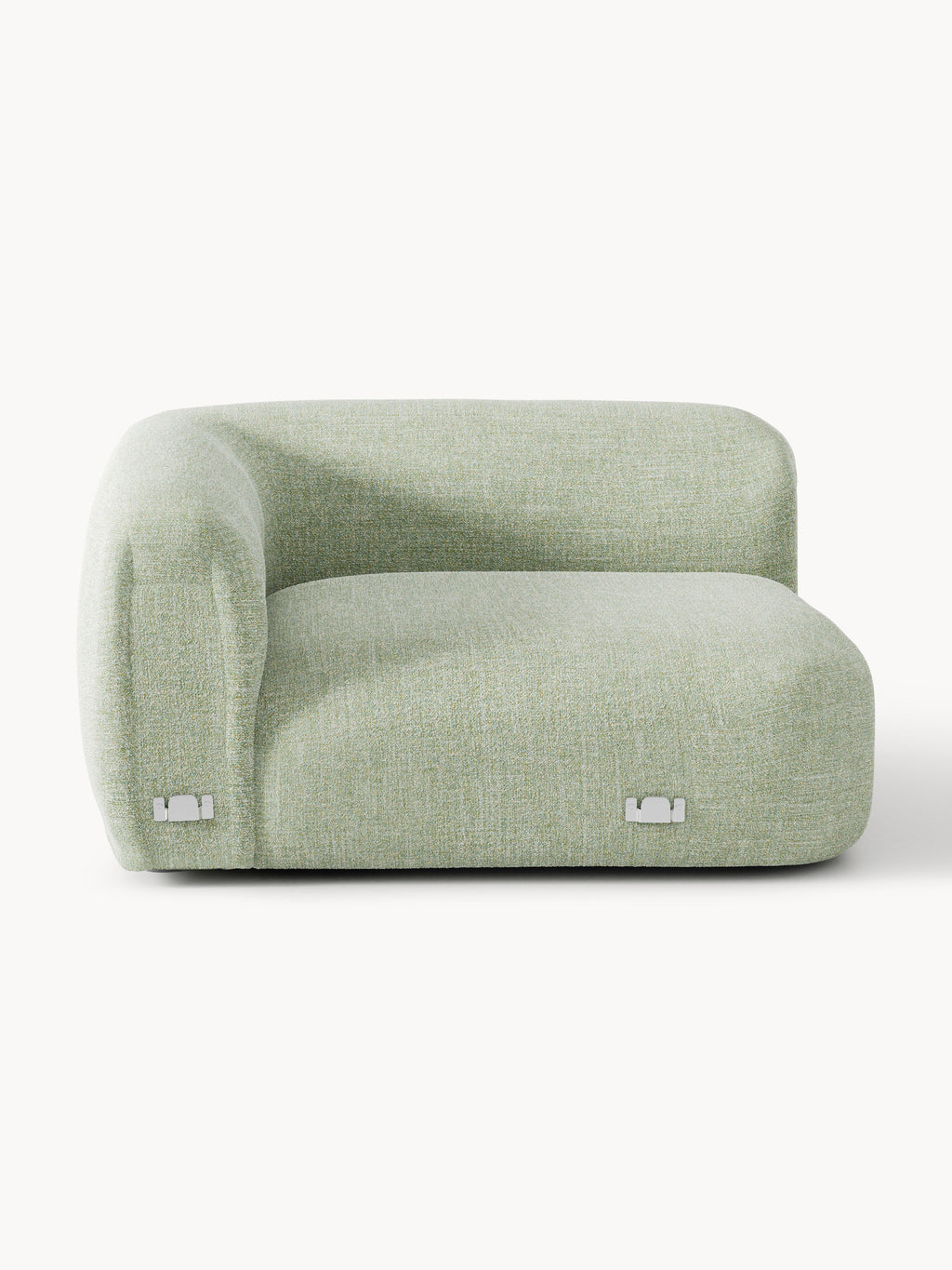 Rundes Bouclé-Eckmodul Wolke