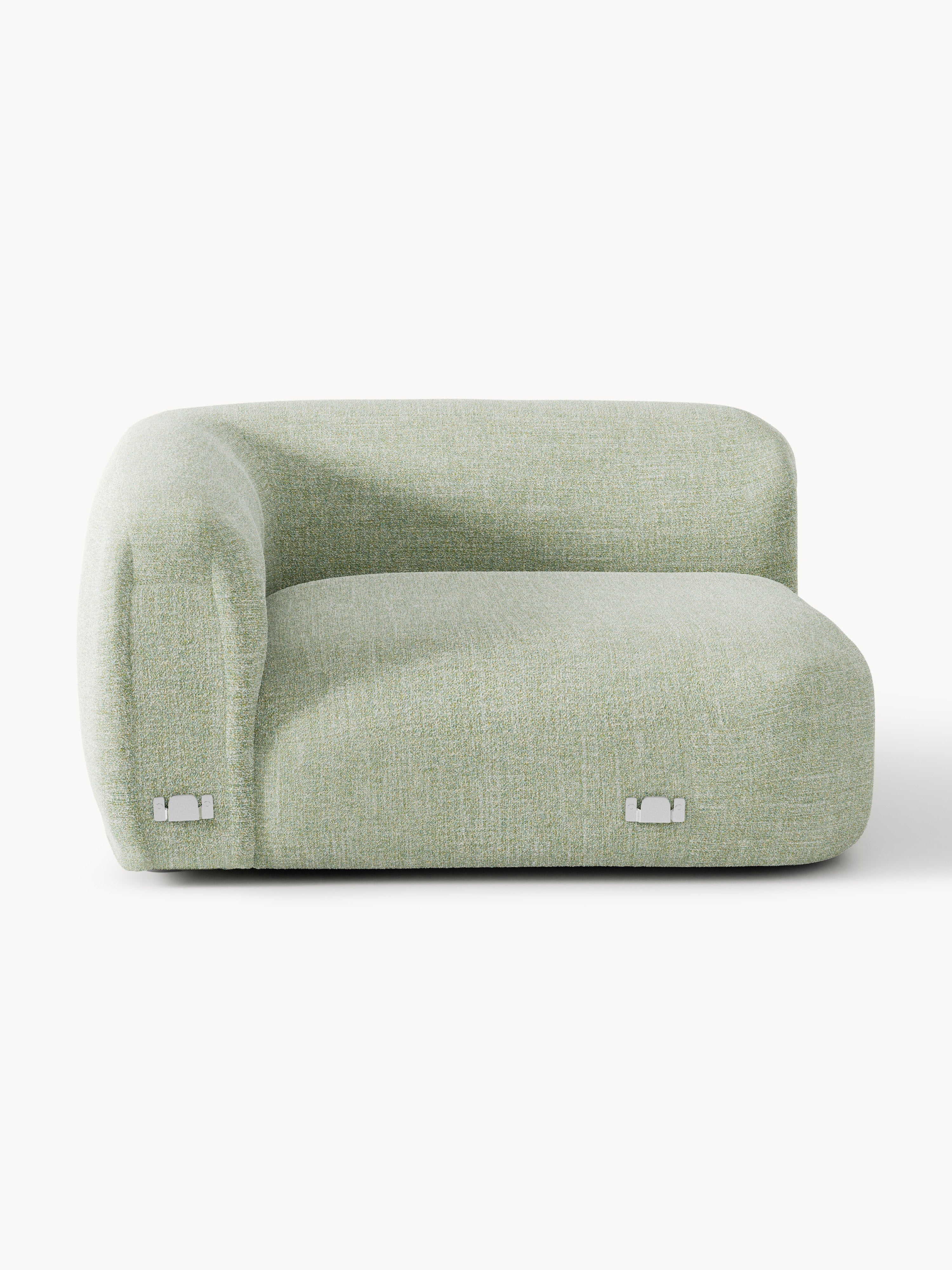 Rundes Bouclé-Eckmodul Wolke
