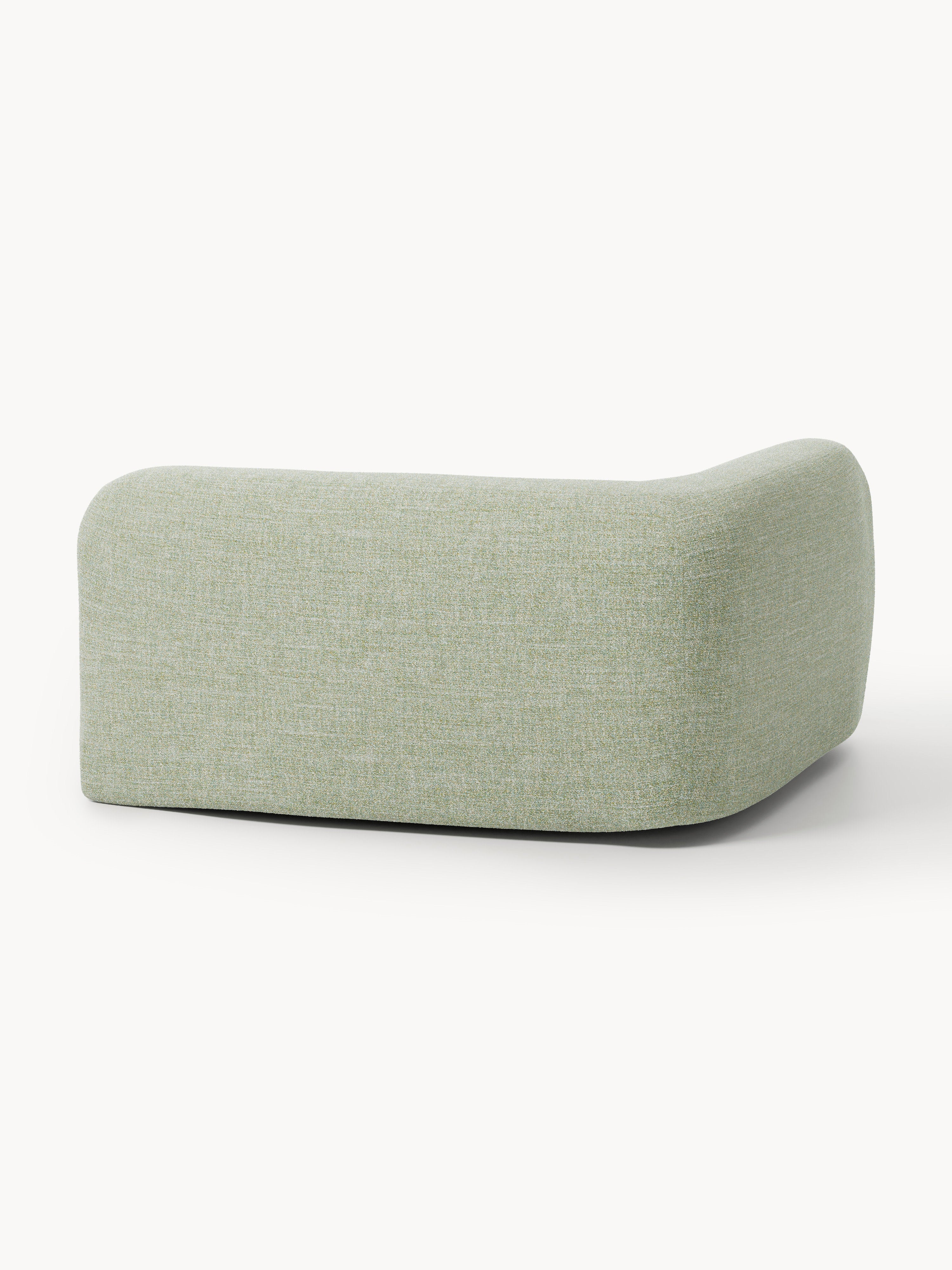 Rundes Bouclé-Eckmodul Wolke