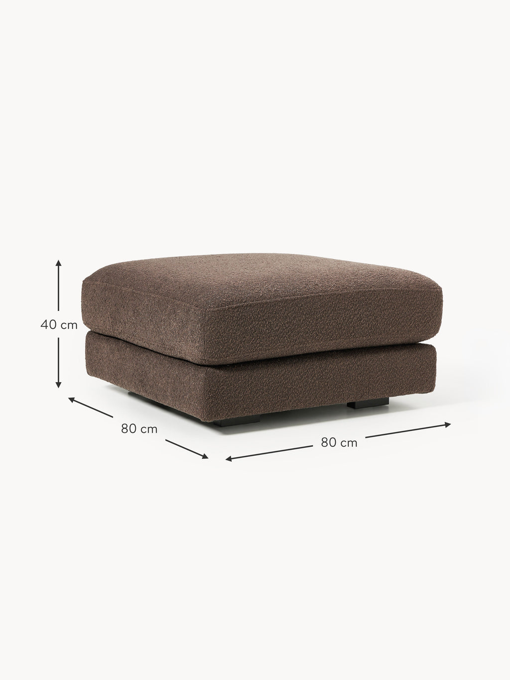 Bouclé Sofa-Hocker Tribeca