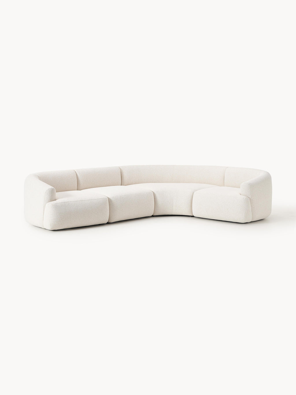 Modulares Bouclé-Ecksofa Sofia (4-Sitzer)