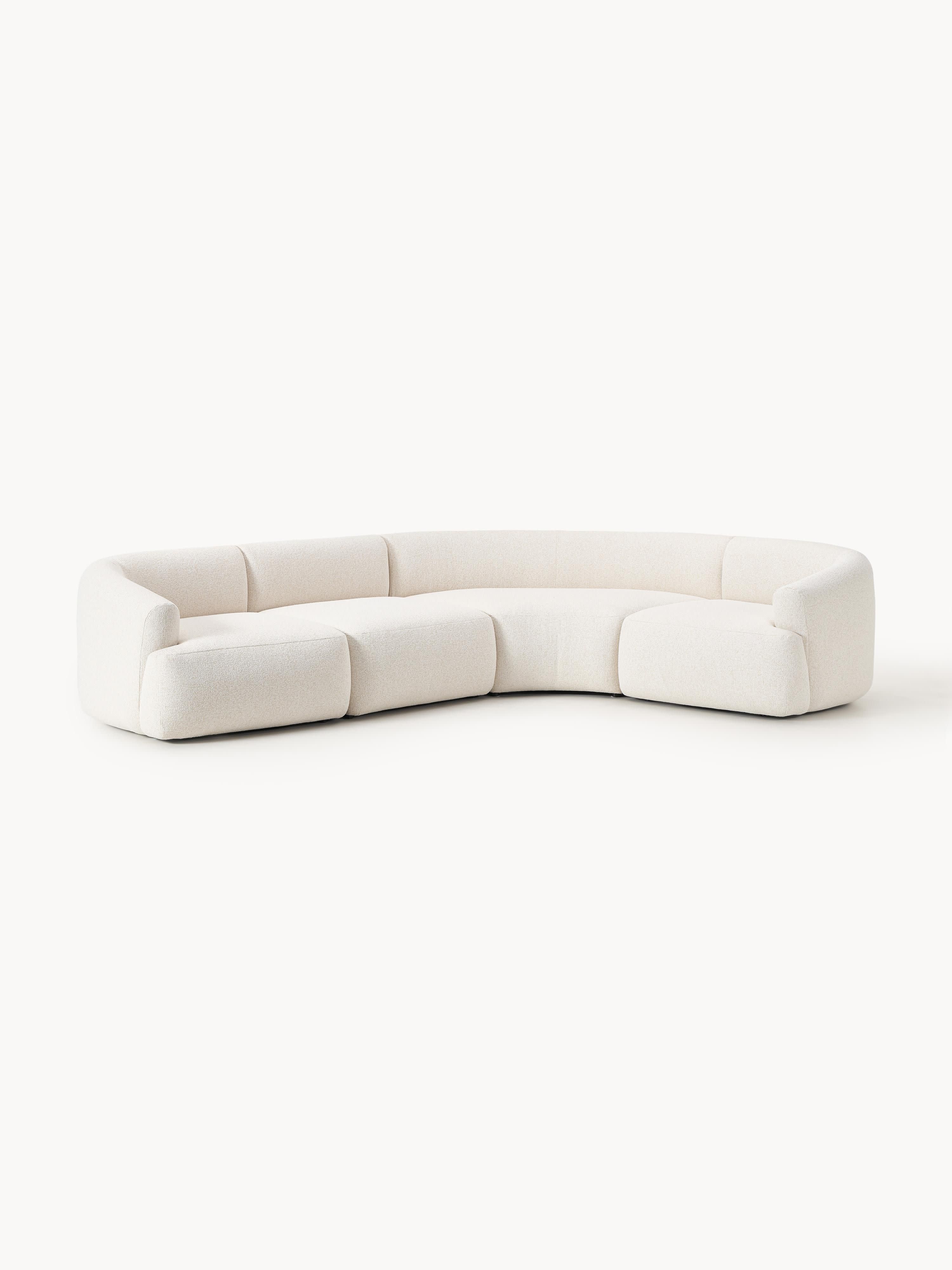 Modulares Bouclé-Ecksofa Sofia (4-Sitzer)