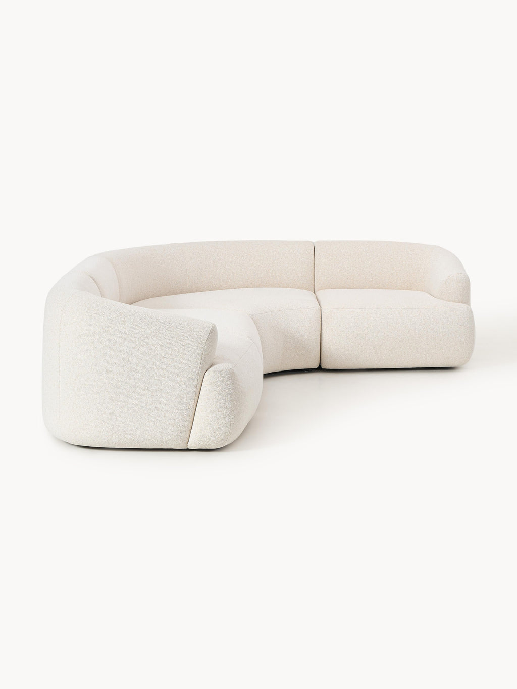 Modulares Bouclé-Ecksofa Sofia (4-Sitzer)
