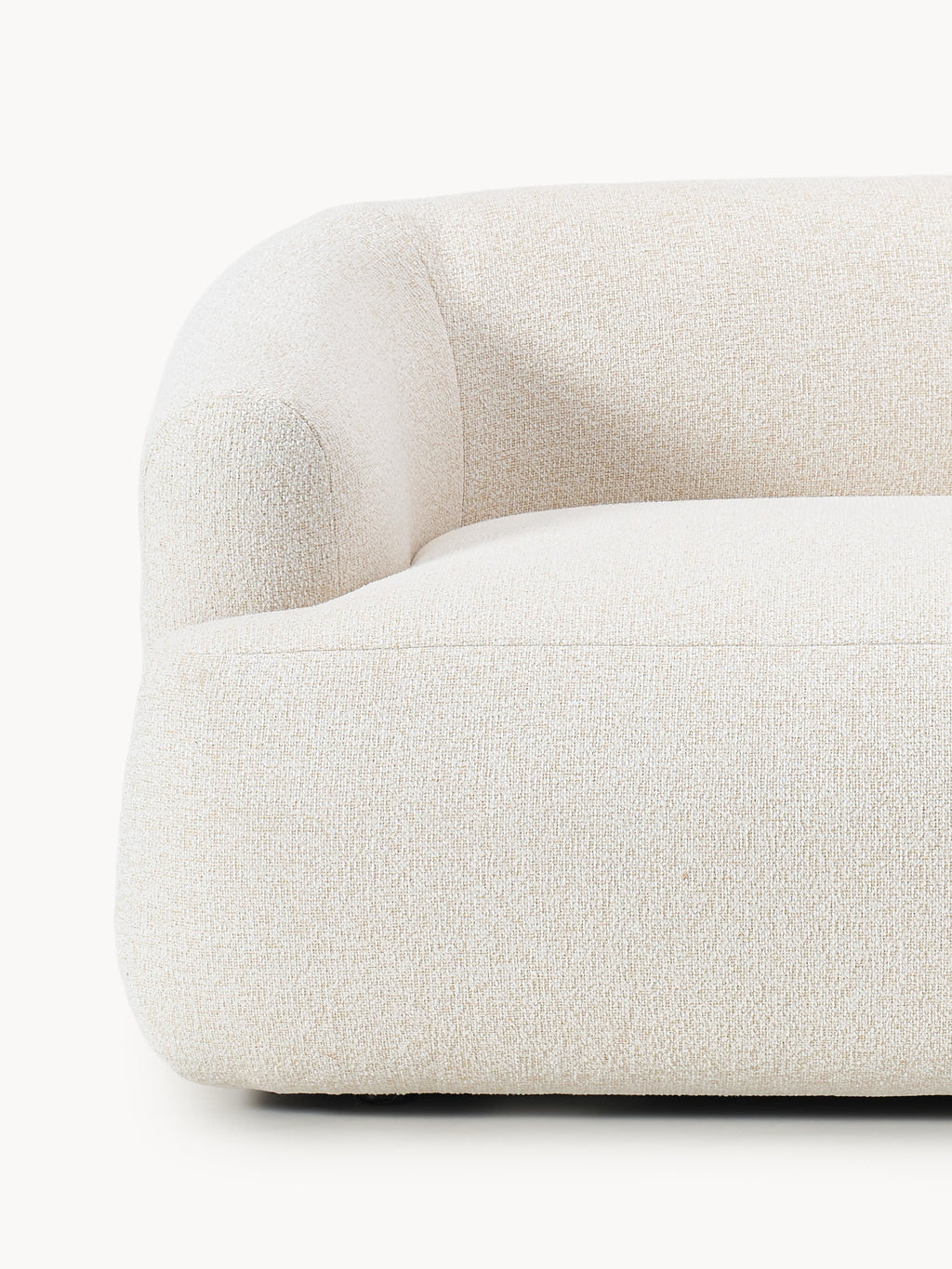 Modulares Bouclé-Ecksofa Sofia (4-Sitzer)