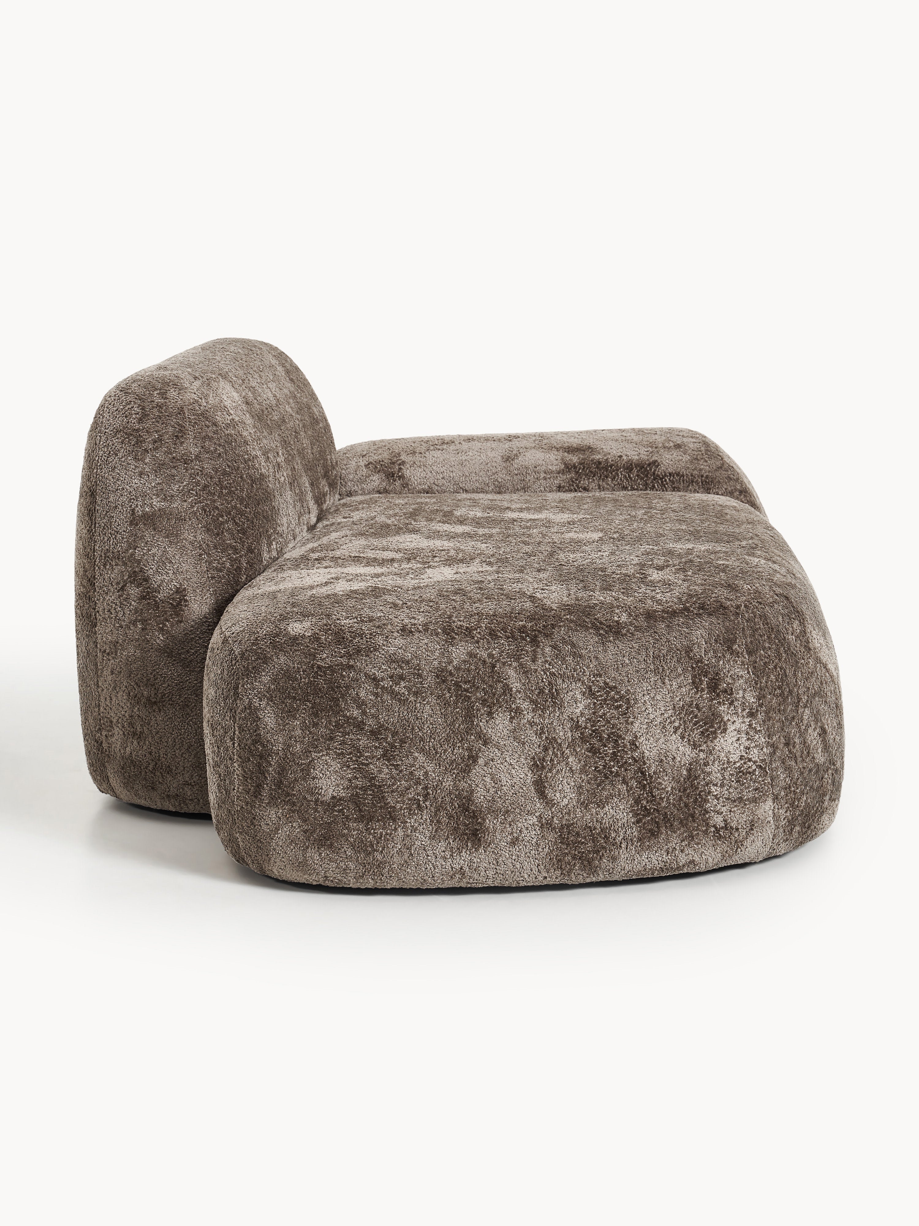 Teddy-Bouclé-Sofa Wolke (2-Sitzer) mit Chaiselongue