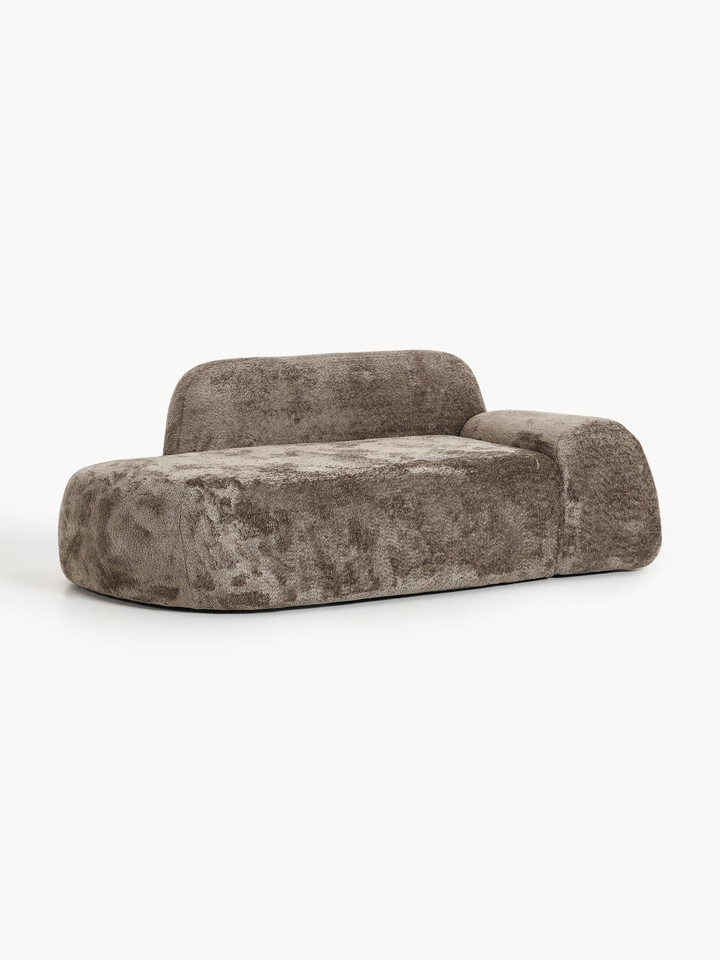 Teddy-Bouclé-Sofa Wolke (2-Sitzer) mit Chaiselongue