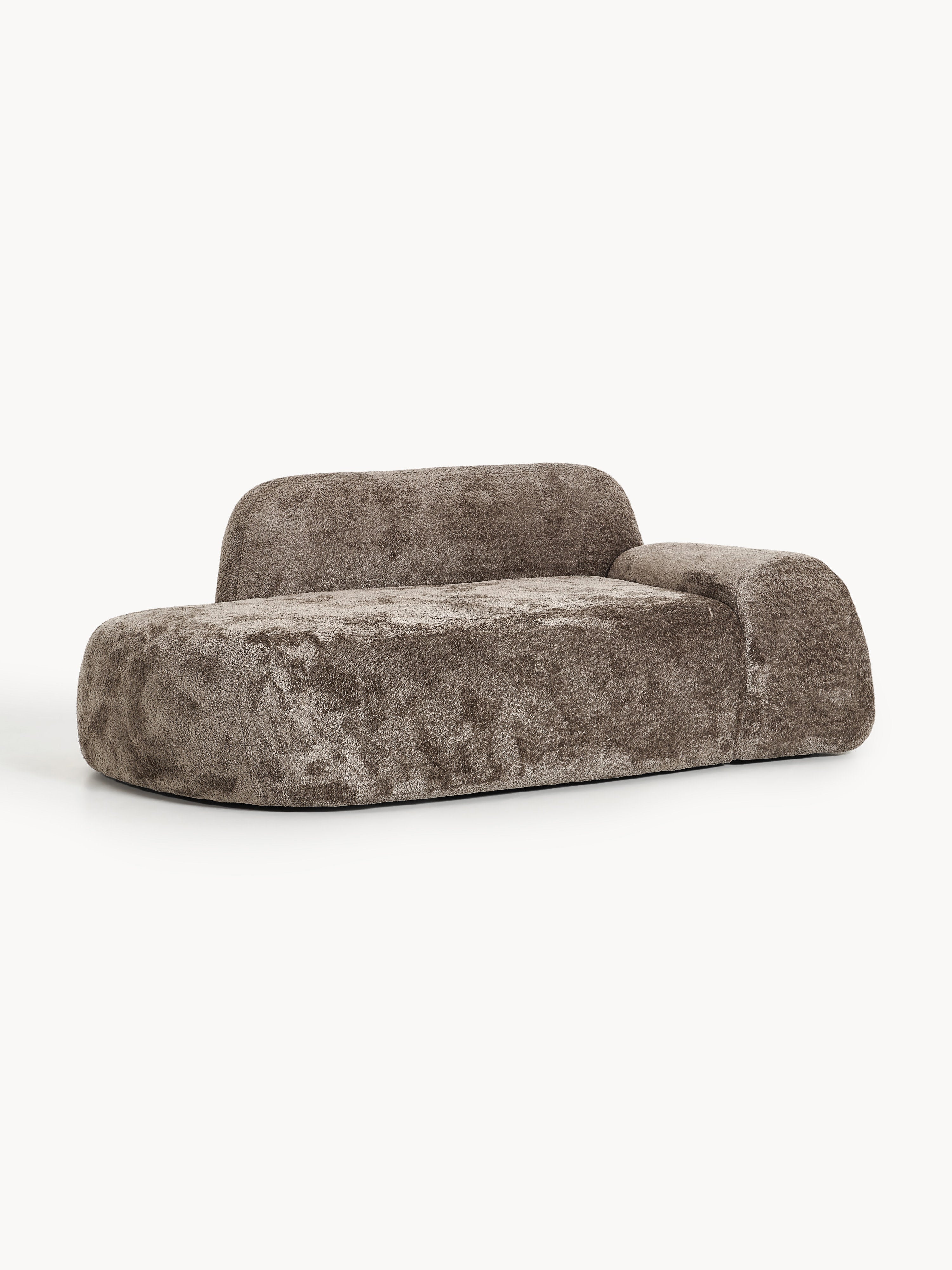 Teddy-Bouclé-Sofa Wolke (2-Sitzer) mit Chaiselongue